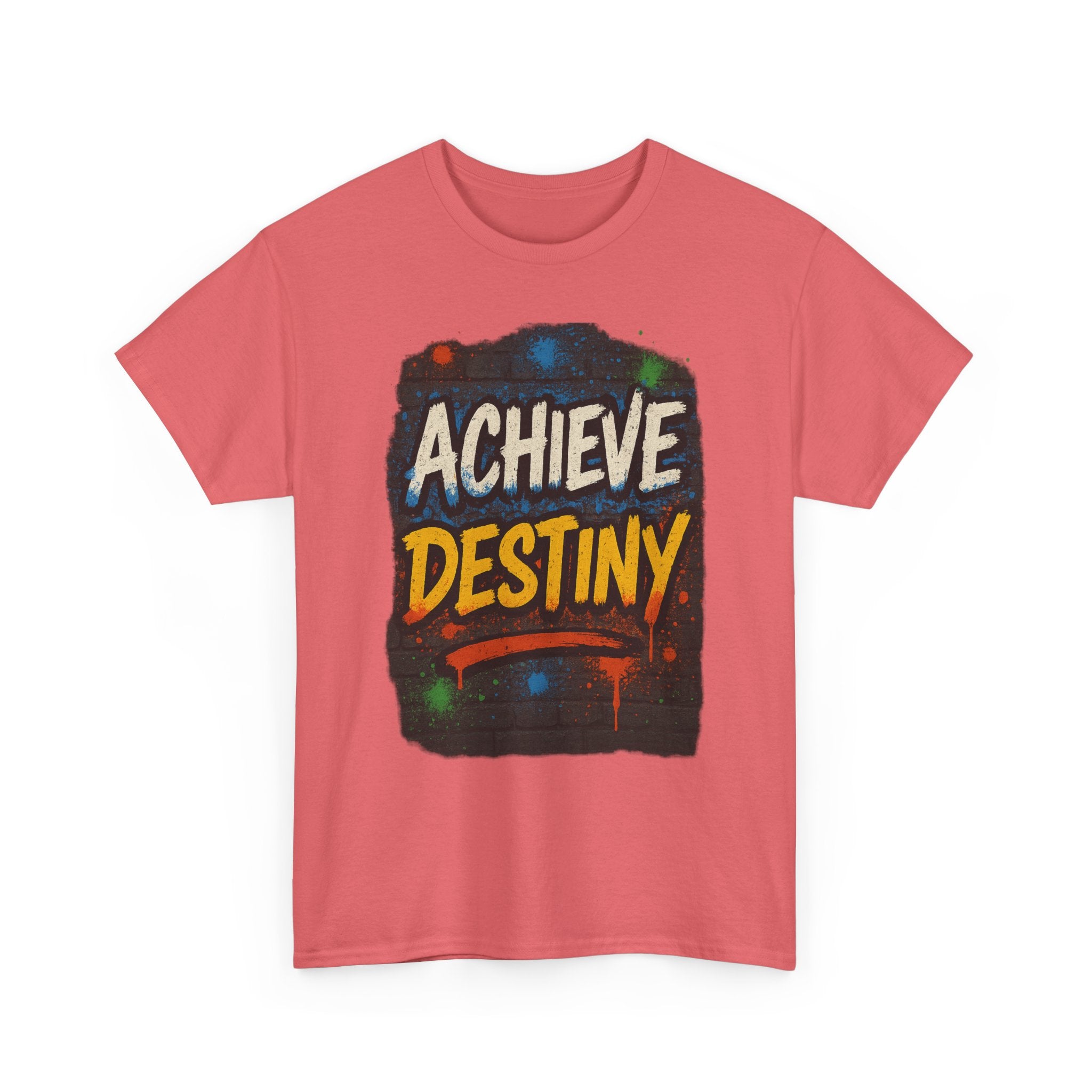"Achieve Destiny" Graphic Tee - Unisex Heavy Cotton Tee, Color Logo