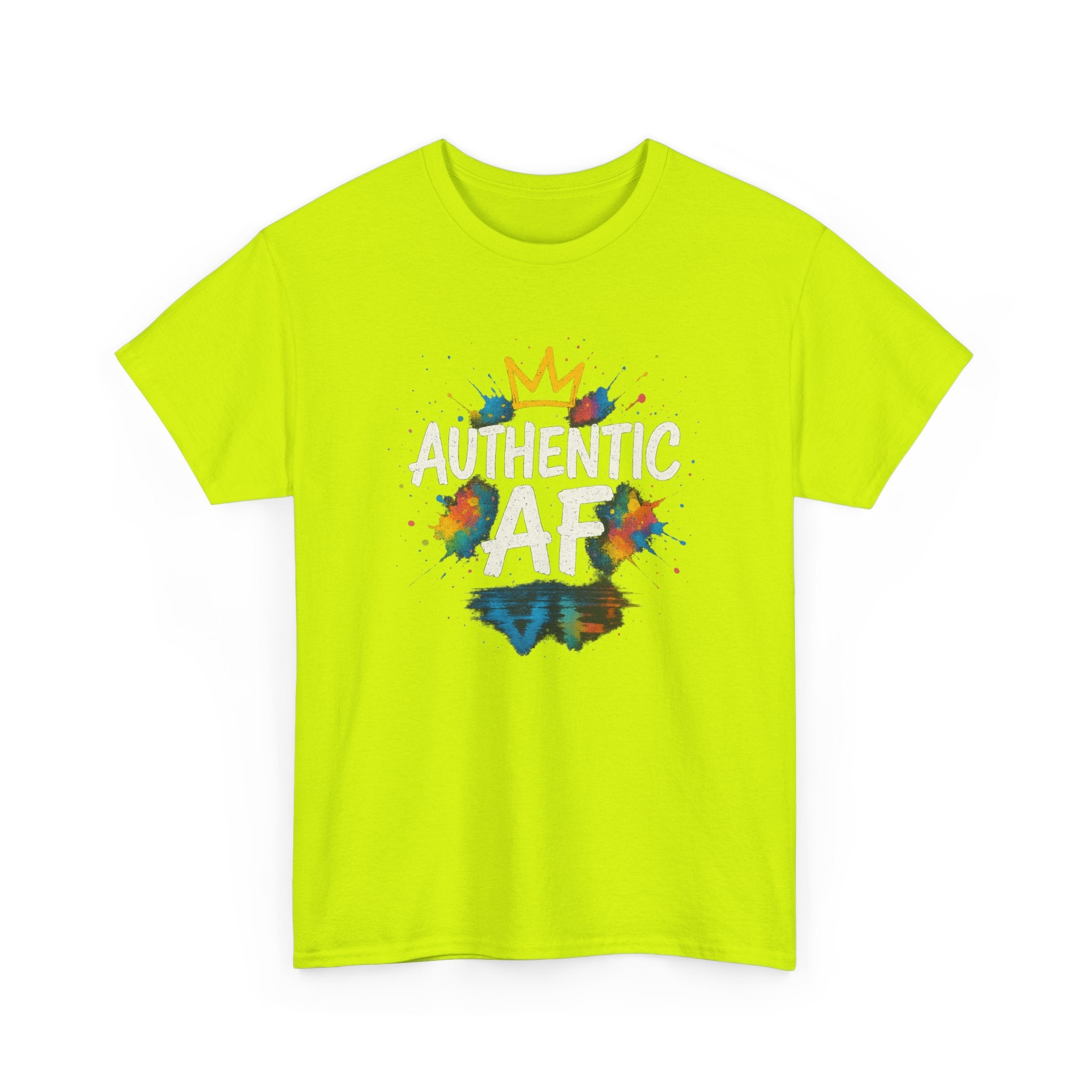 "Authentic AF - Explosive Splashes" Graphic Tee - Unisex Heavy Cotton Tee