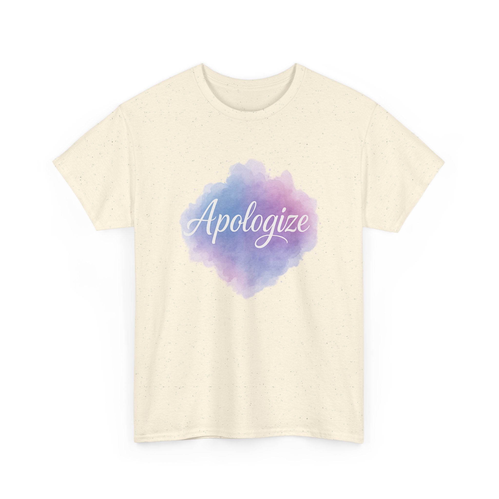 "Apologize - Watercolor" Graphic Tee - Unisex Heavy Cotton Tee
