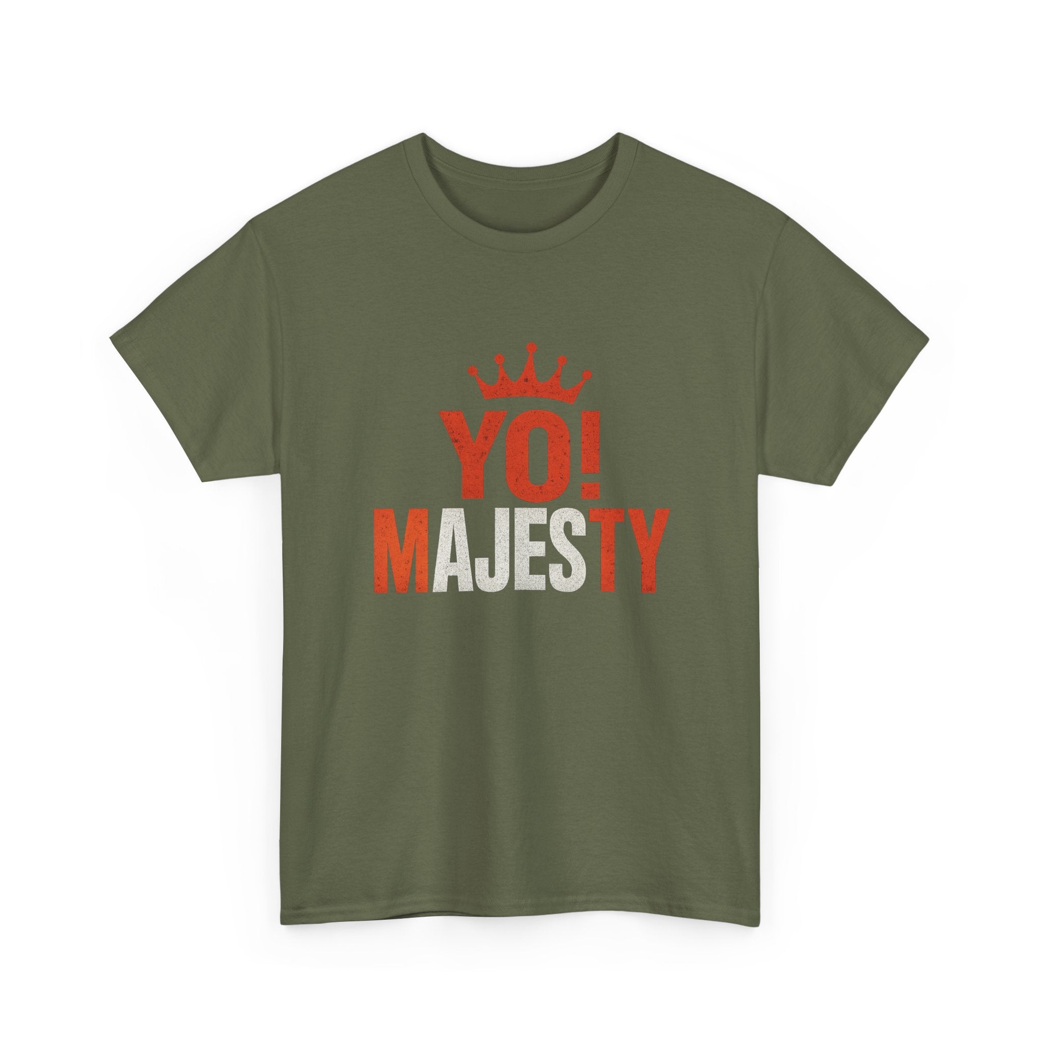 "Yo! Majesty Bold & Fiery" Graphic Tee - Unisex Heavy Cotton Tee, Bold & Fiery Logo