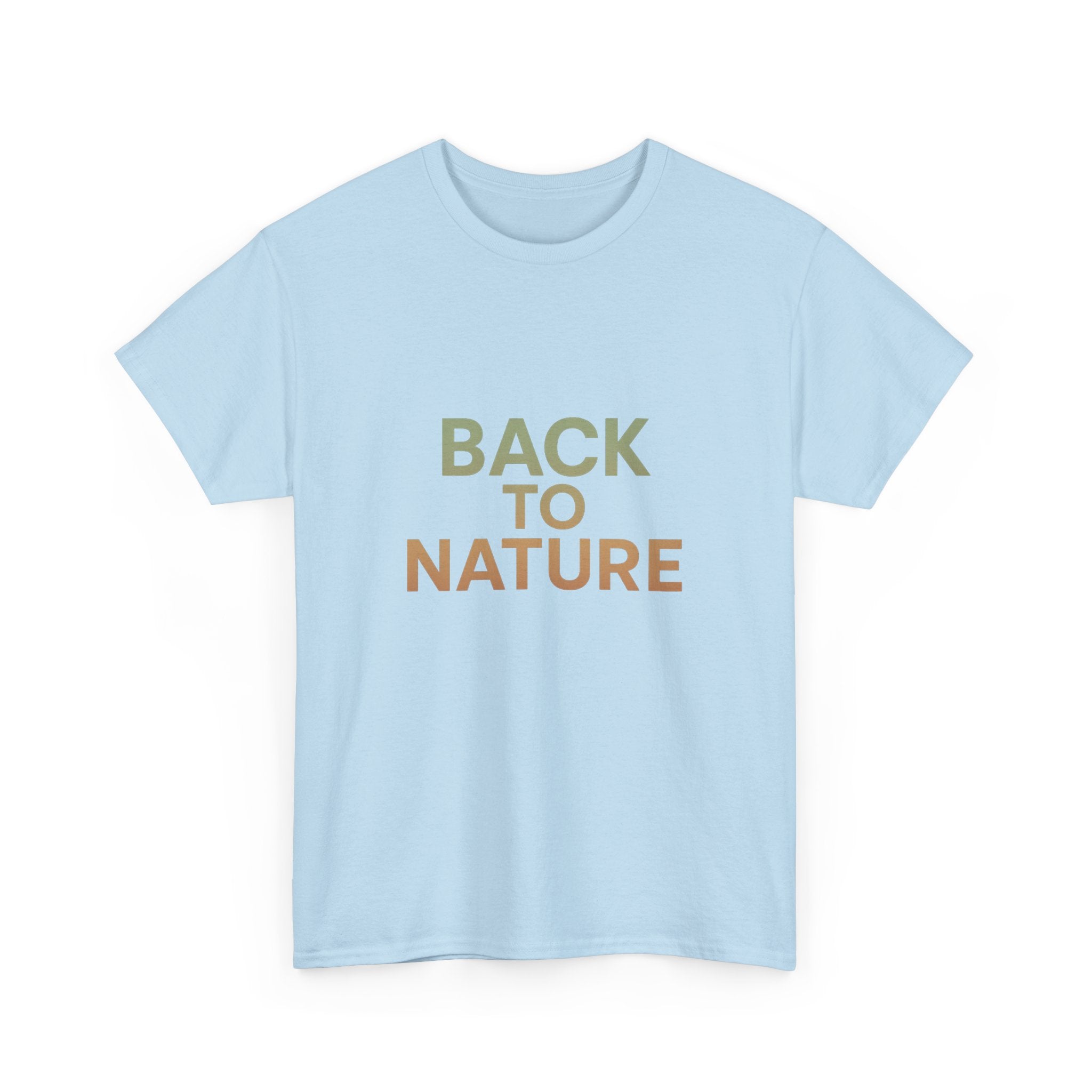 "Back to Nature" - Minimalist Earth-Tone - Unisex Heavy Cotton Tee