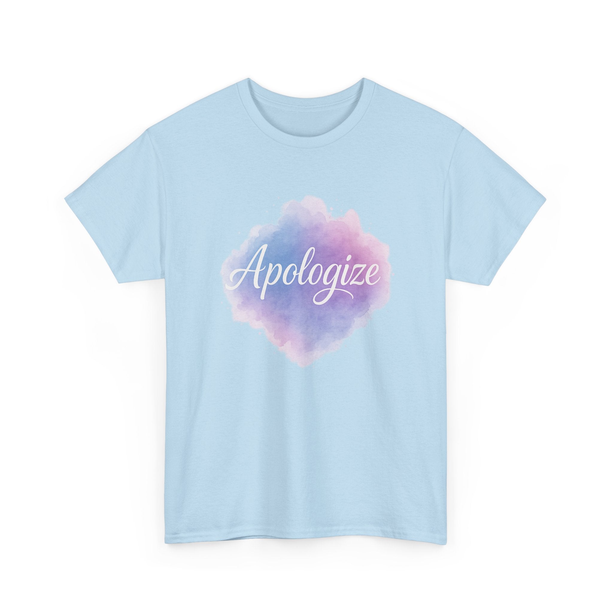 "Apologize - Watercolor" Graphic Tee - Unisex Heavy Cotton Tee