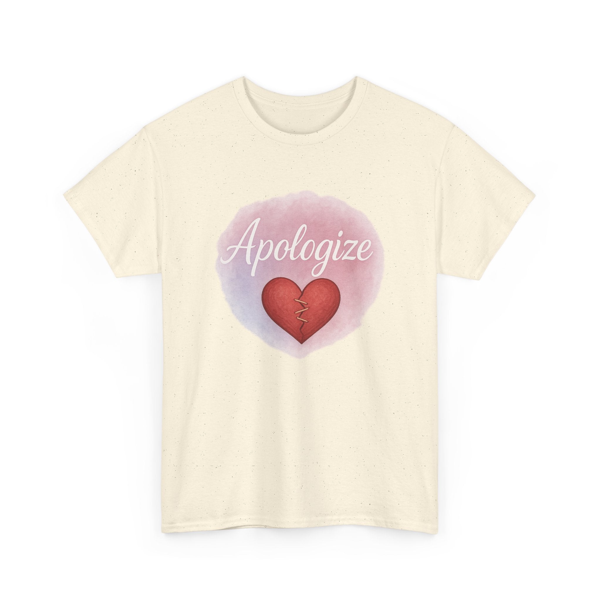 “Apologize – Mending Heart" Graphic Tee - Unisex Heavy Cotton Tee