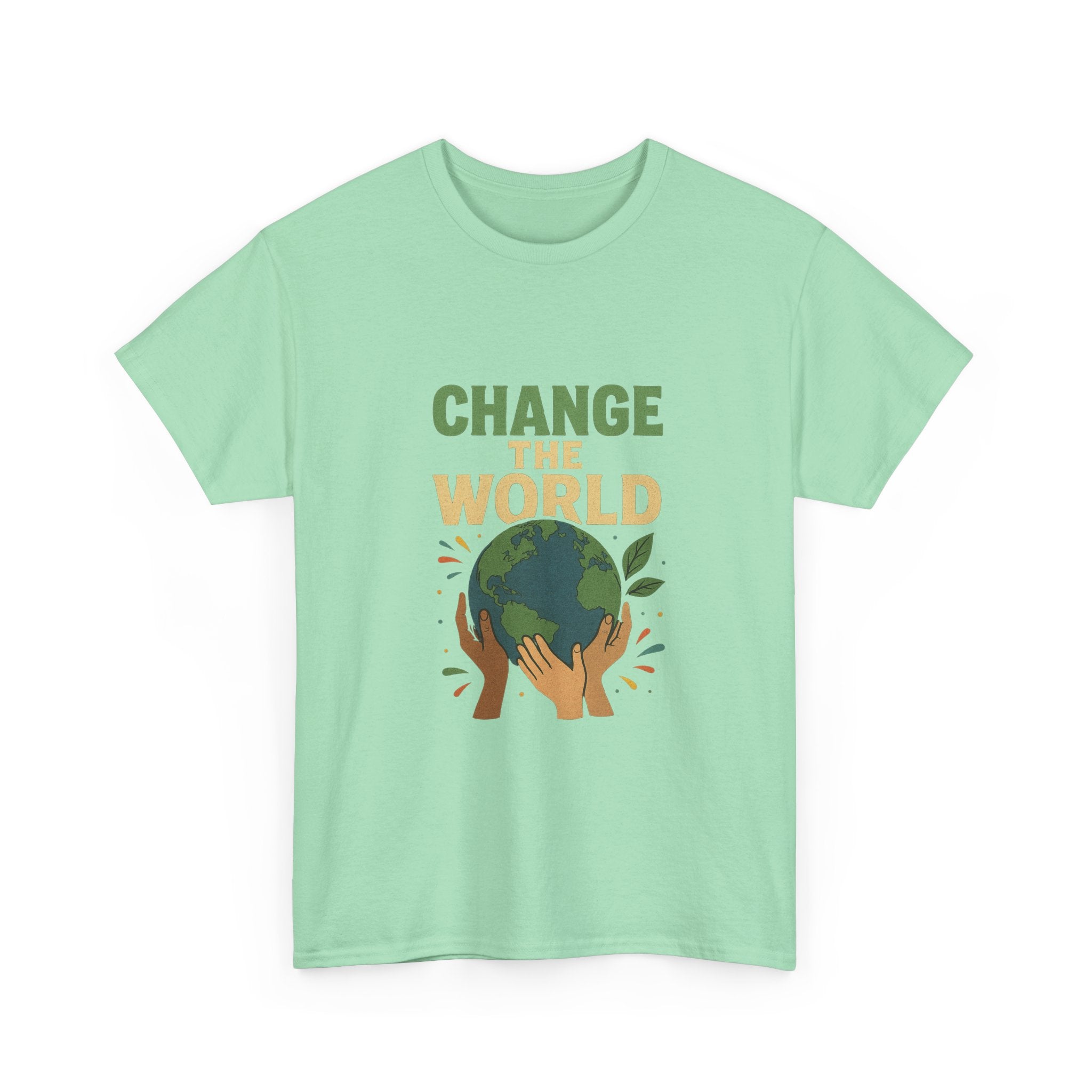 "Change the World" - Powerful Design - Unisex Heavy Cotton Tee