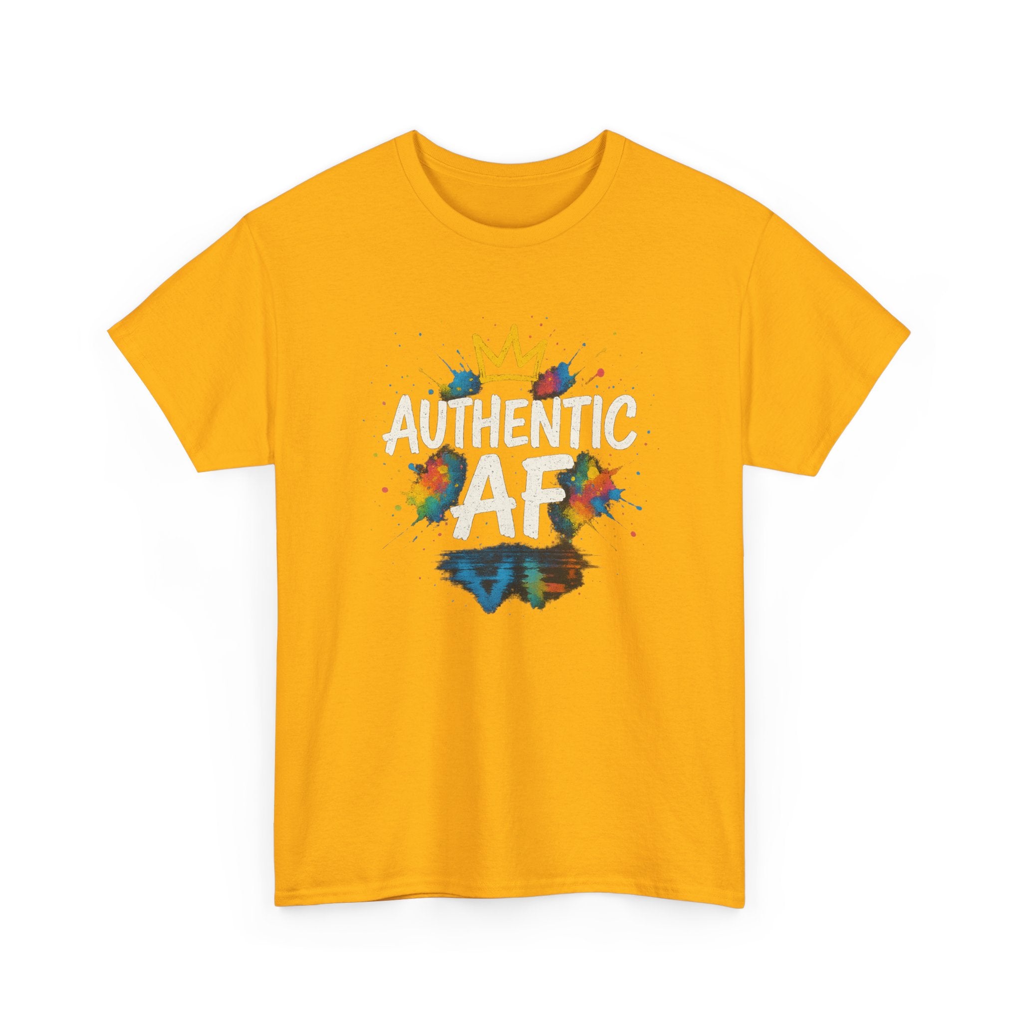 "Authentic AF - Explosive Splashes" Graphic Tee - Unisex Heavy Cotton Tee
