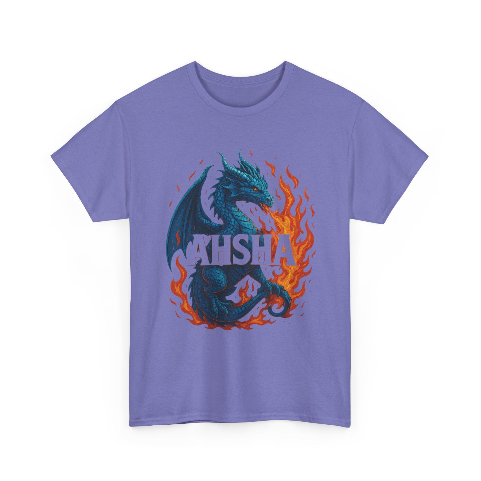 "AHSHA" Graphic Tee - Unisex Heavy Cotton Tee, Clear Letters