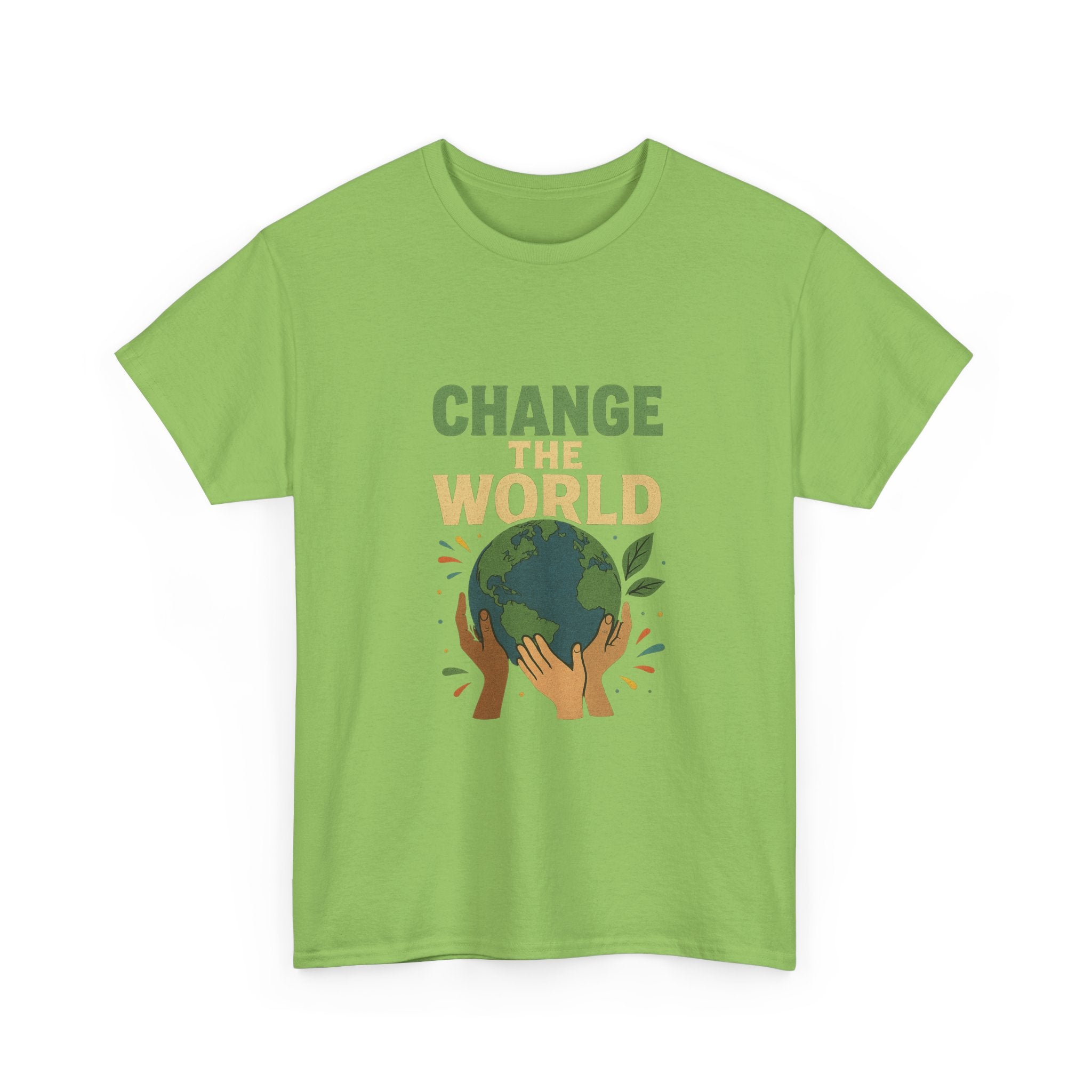 "Change the World" - Powerful Design - Unisex Heavy Cotton Tee