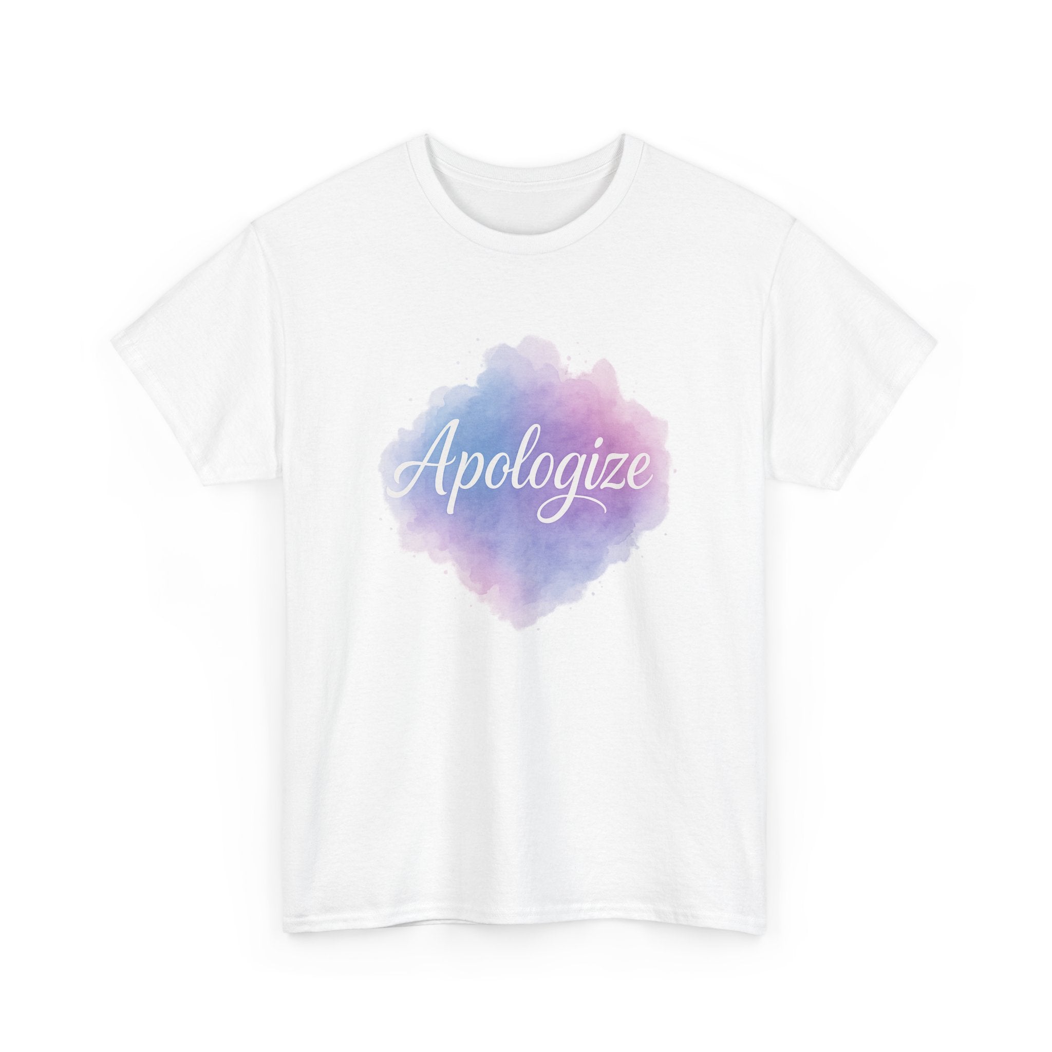 "Apologize - Watercolor" Graphic Tee - Unisex Heavy Cotton Tee