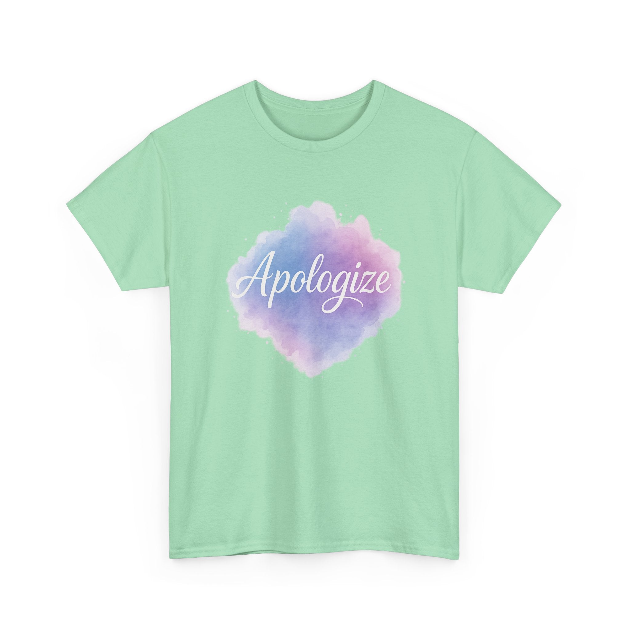 "Apologize - Watercolor" Graphic Tee - Unisex Heavy Cotton Tee