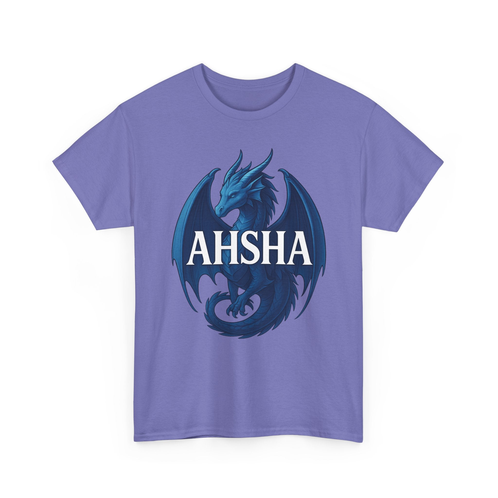 "AHSHA" Graphic Tee - Unisex Heavy Cotton Tee, White Letters
