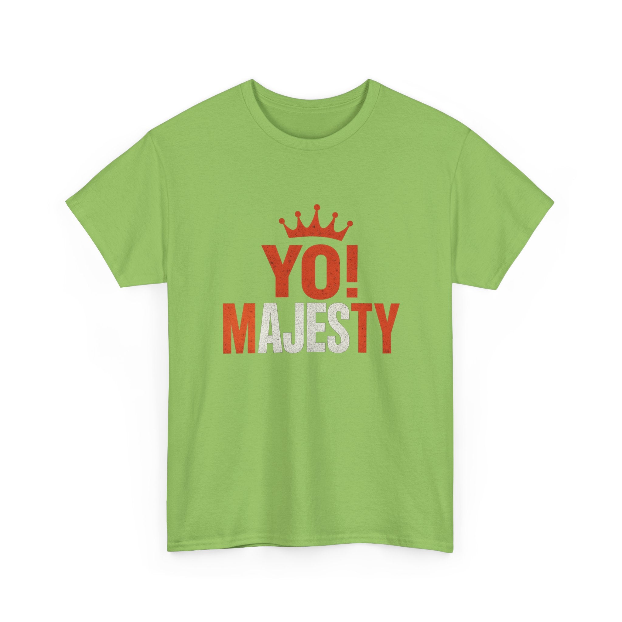 "Yo! Majesty Bold & Fiery" Graphic Tee - Unisex Heavy Cotton Tee, Bold & Fiery Logo