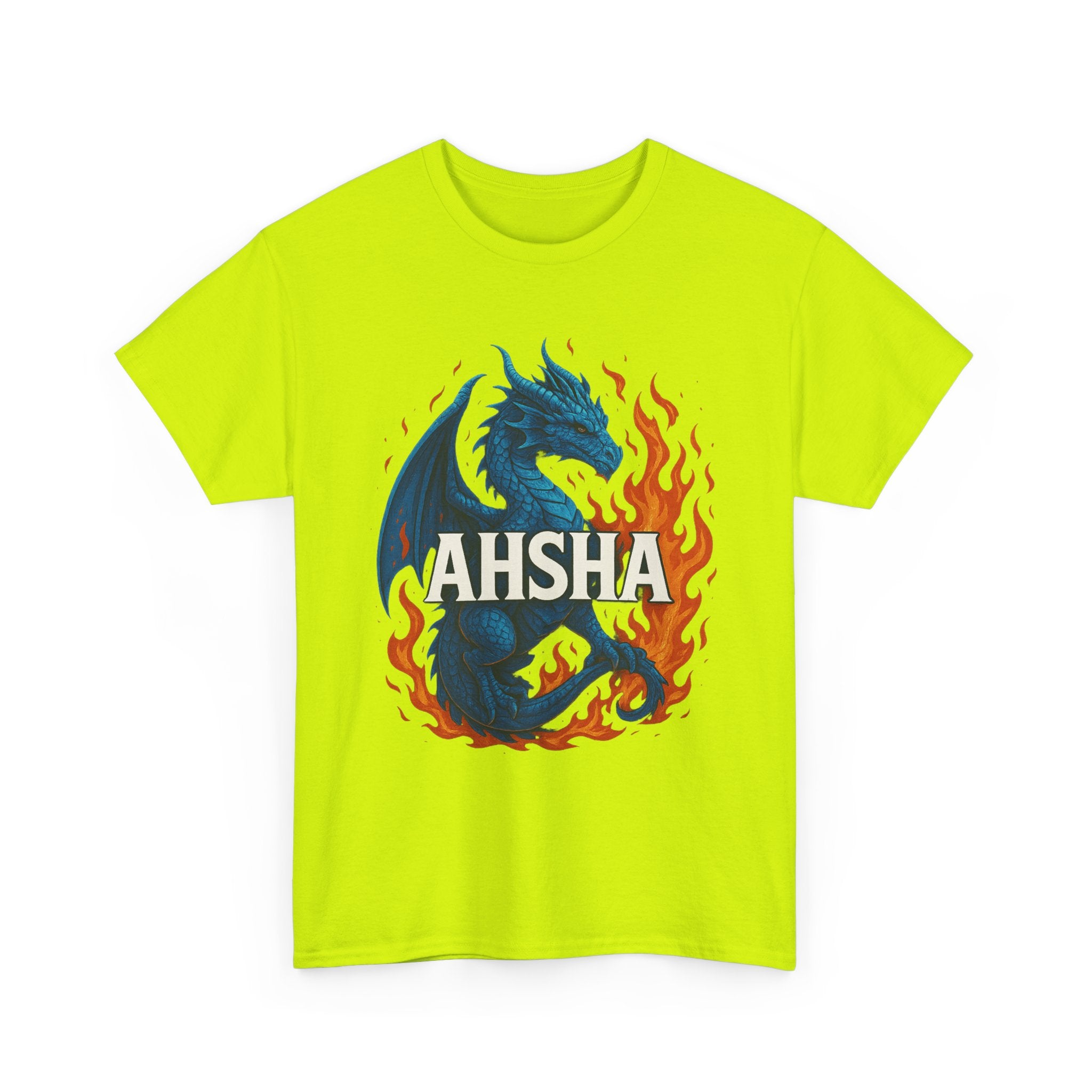 "AHSHA" Graphic Tee - Unisex Heavy Cotton Tee, White Letters