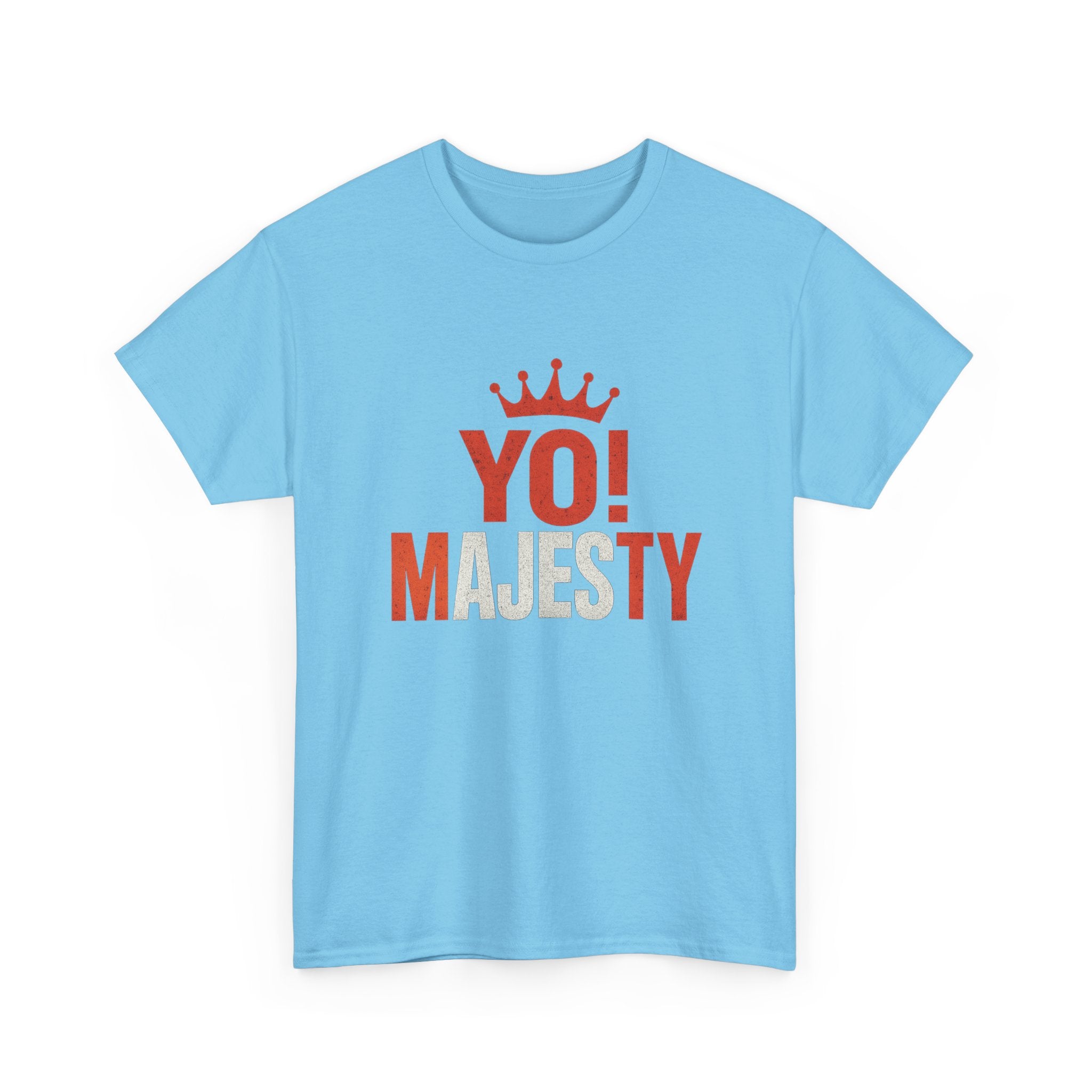 "Yo! Majesty Bold & Fiery" Graphic Tee - Unisex Heavy Cotton Tee, Bold & Fiery Logo