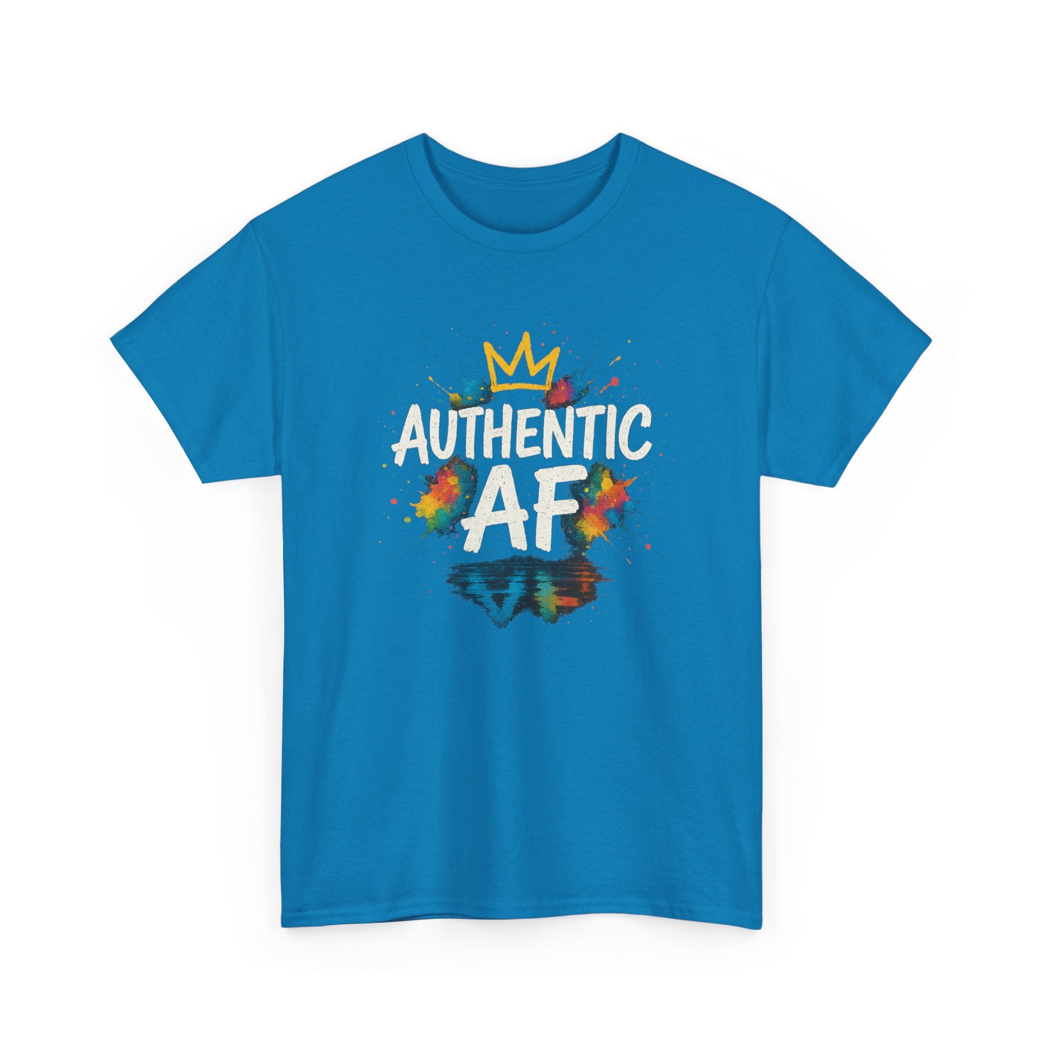 "Authentic AF - Explosive Splashes" Graphic Tee - Unisex Heavy Cotton Tee