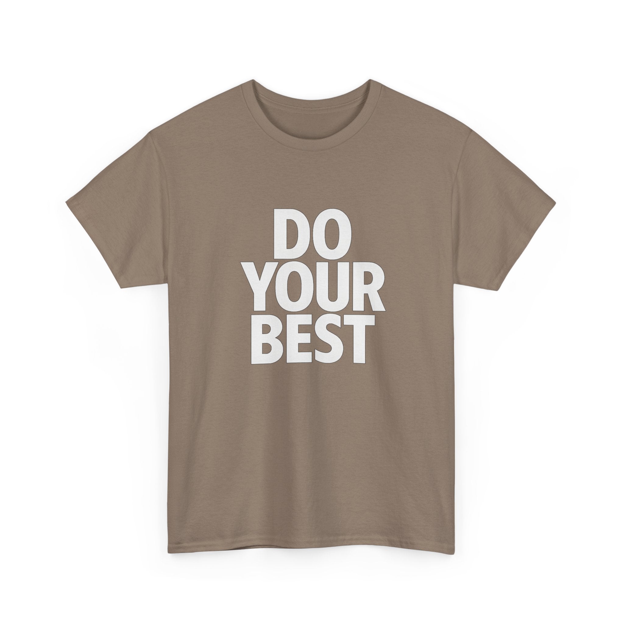 "Do Your Best" - Minimalist Design - Unisex Heavy Cotton Tee