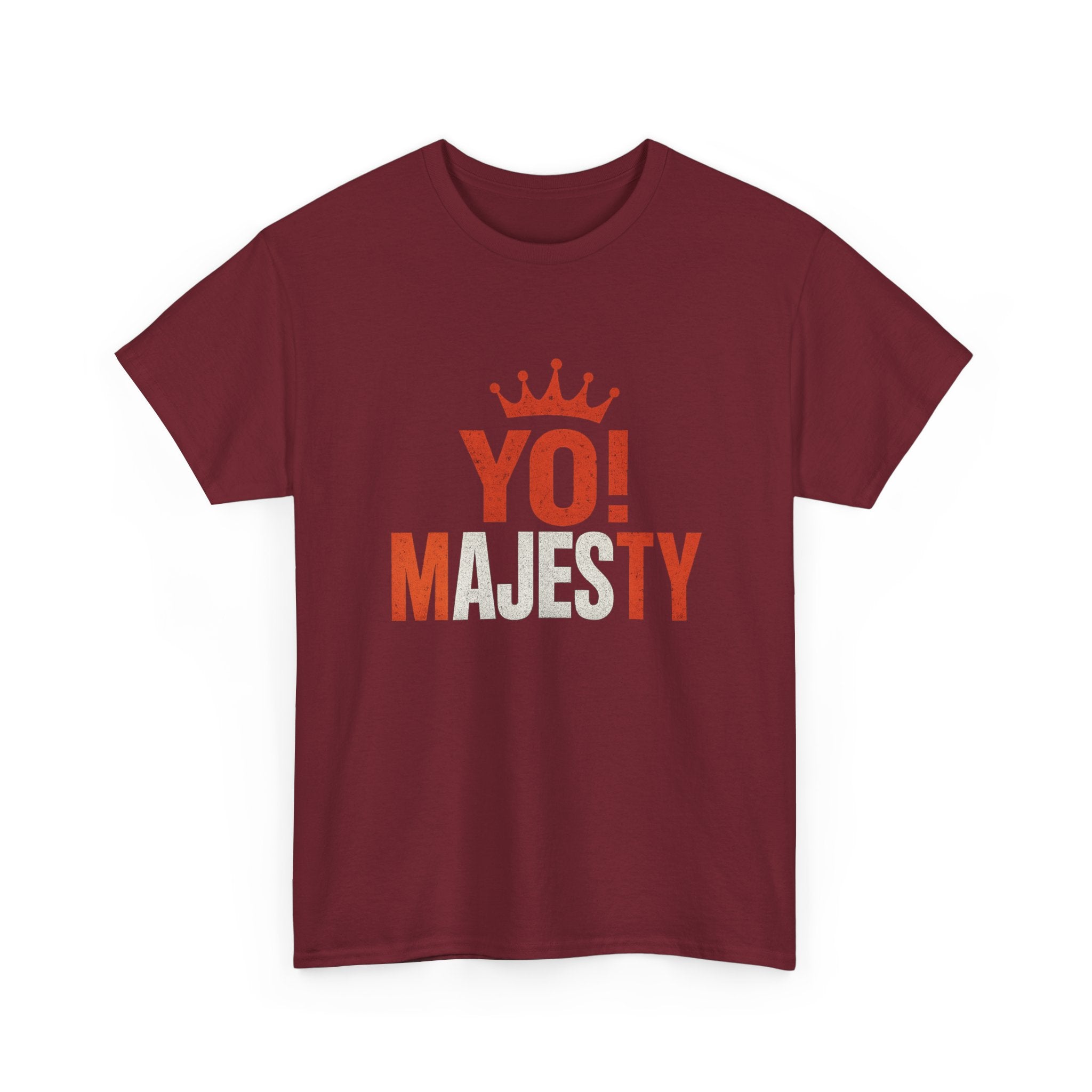 "Yo! Majesty Bold & Fiery" Graphic Tee - Unisex Heavy Cotton Tee, Bold & Fiery Logo