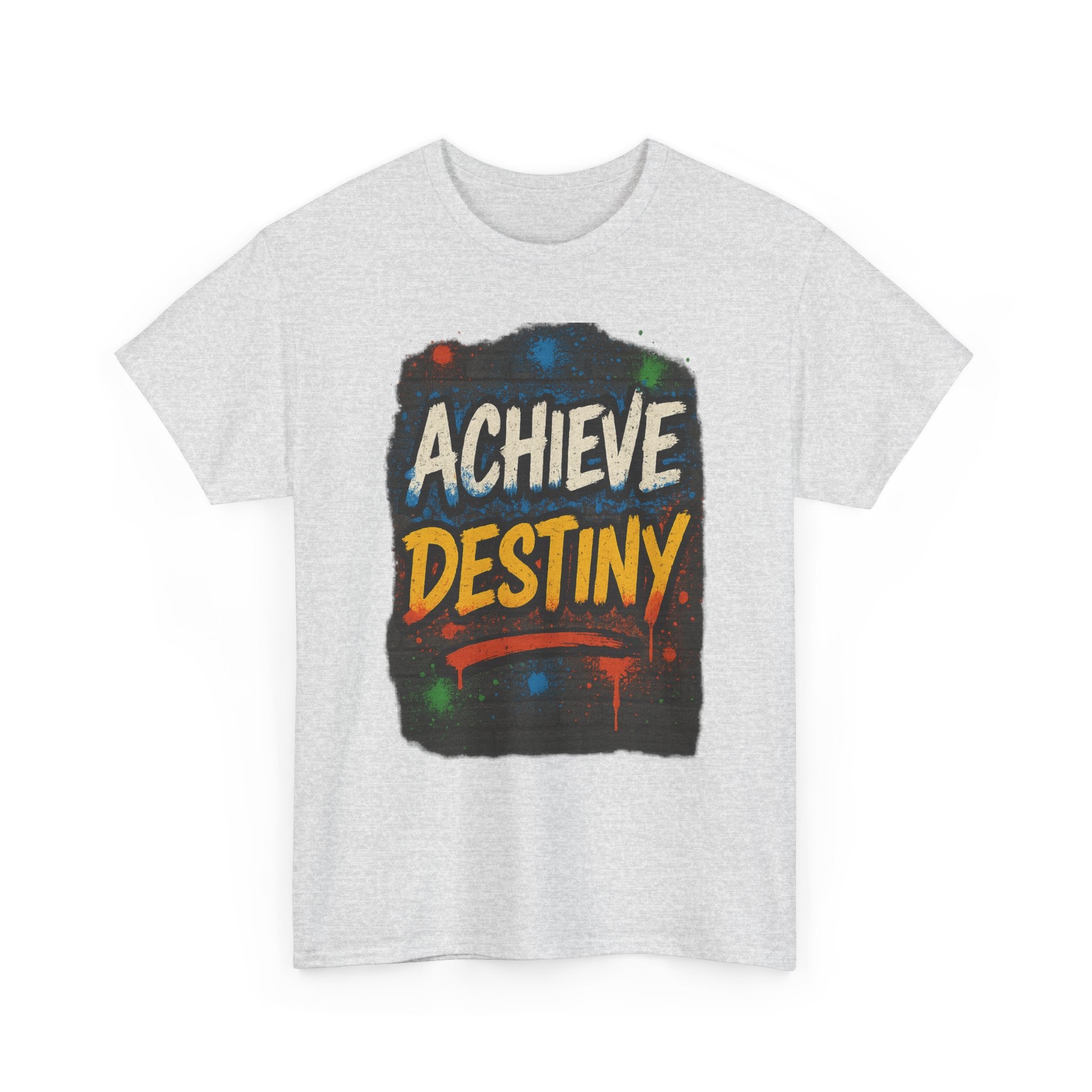 "Achieve Destiny" Graphic Tee - Unisex Heavy Cotton Tee, Color Logo