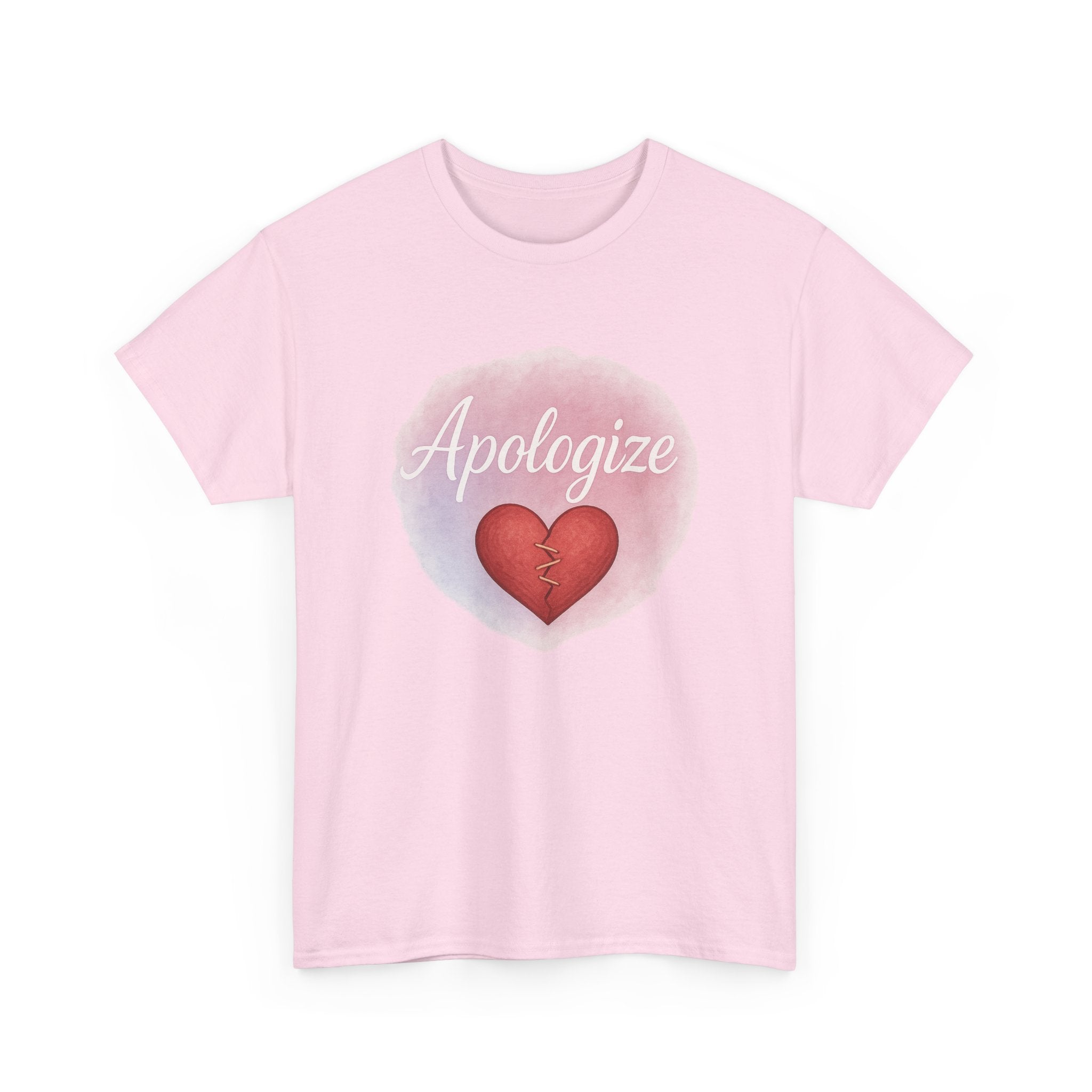 “Apologize – Mending Heart" Graphic Tee - Unisex Heavy Cotton Tee