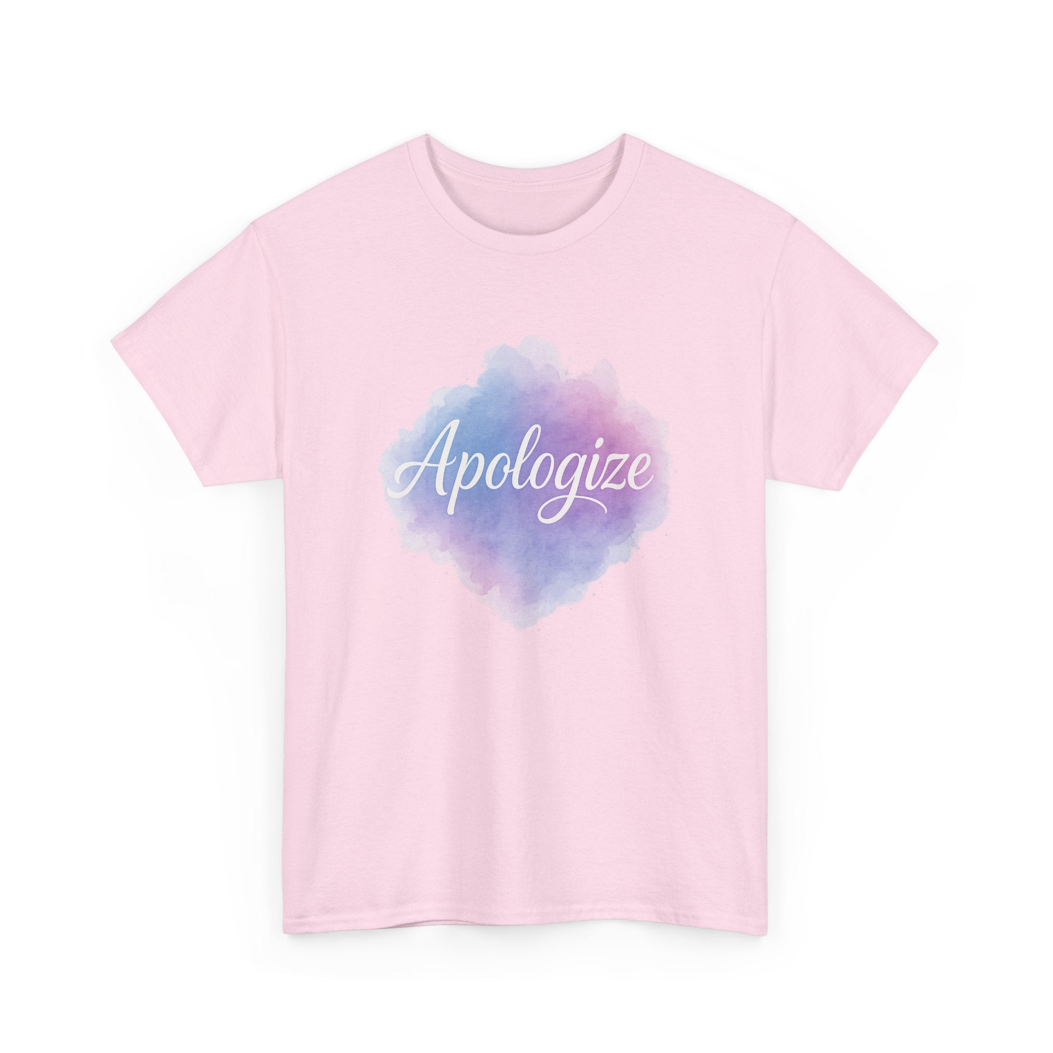 "Apologize - Watercolor" Graphic Tee - Unisex Heavy Cotton Tee