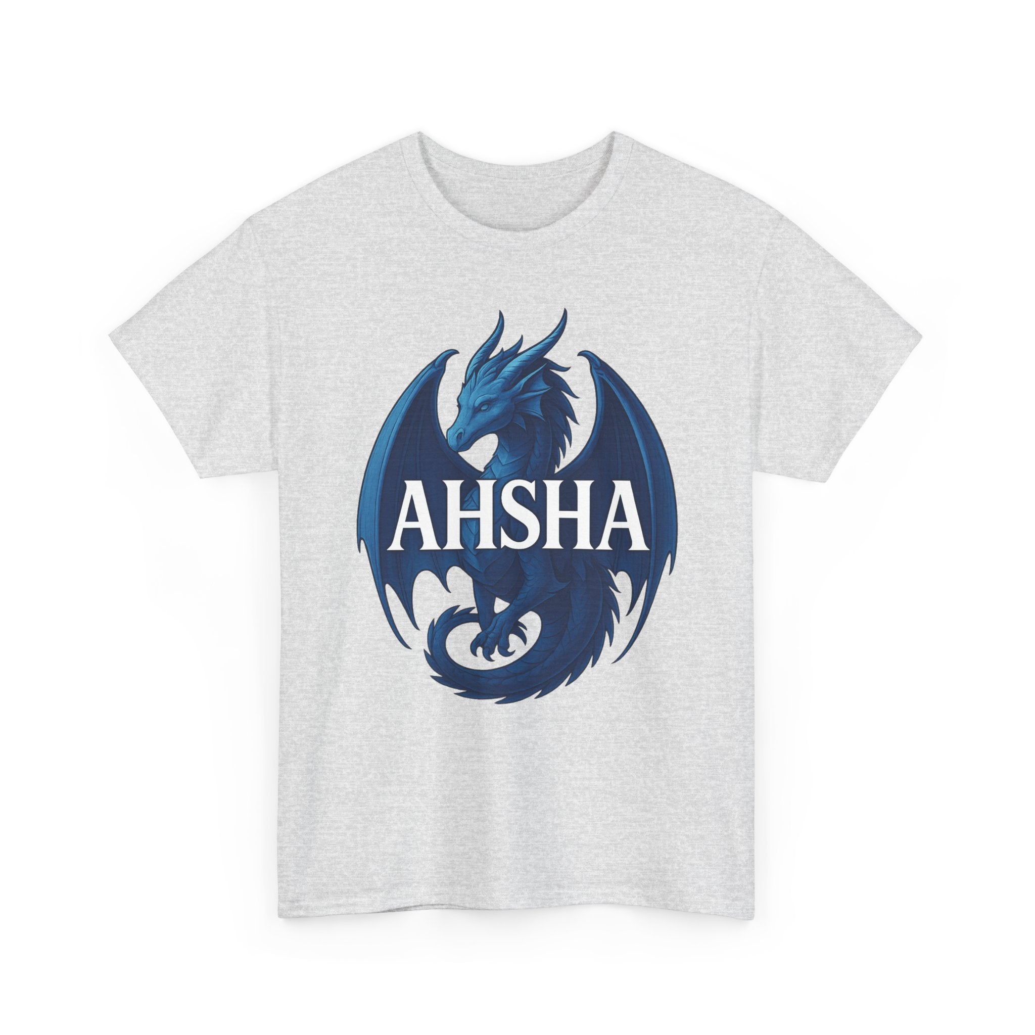 "AHSHA" Graphic Tee - Unisex Heavy Cotton Tee, White Letters