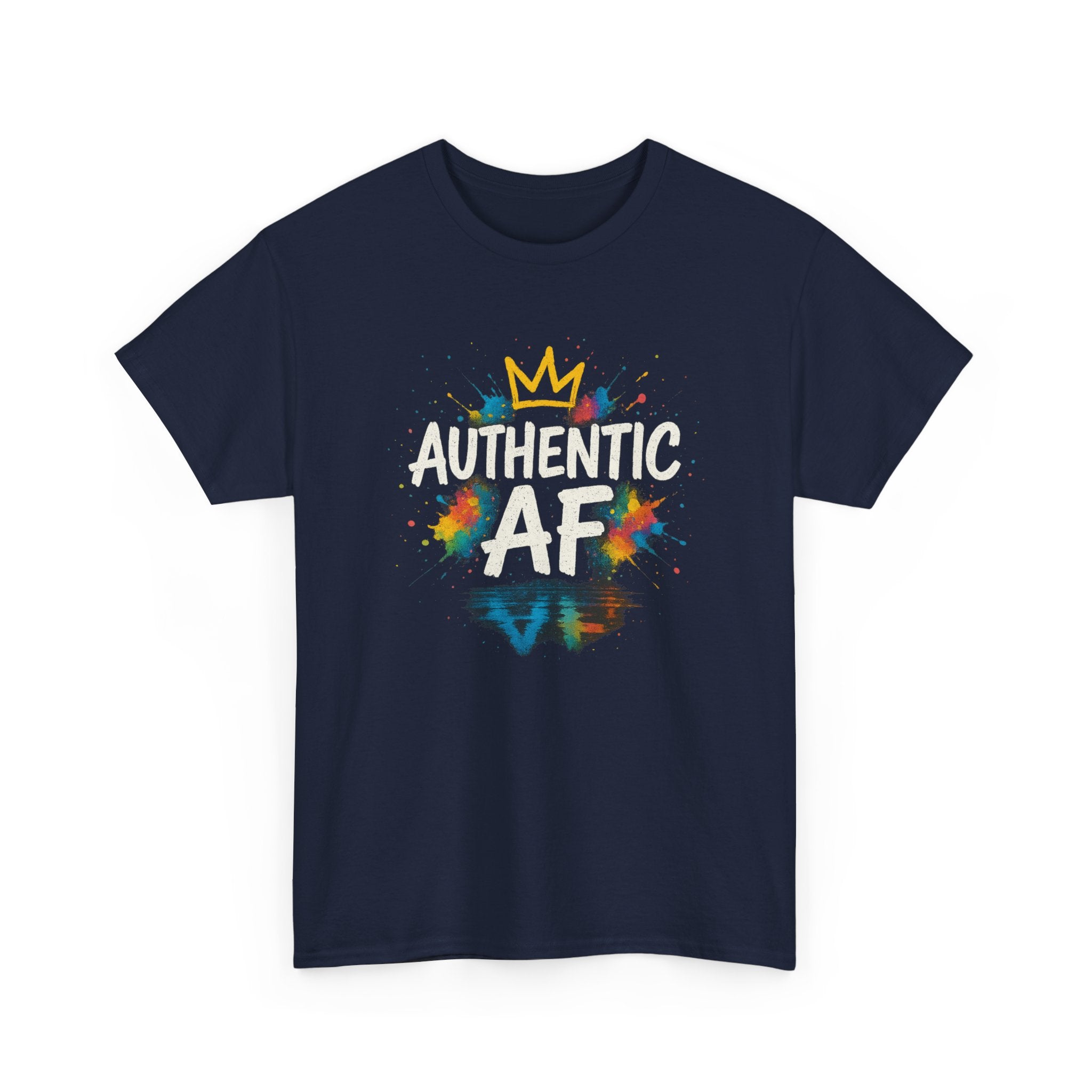 "Authentic AF - Explosive Splashes" Graphic Tee - Unisex Heavy Cotton Tee