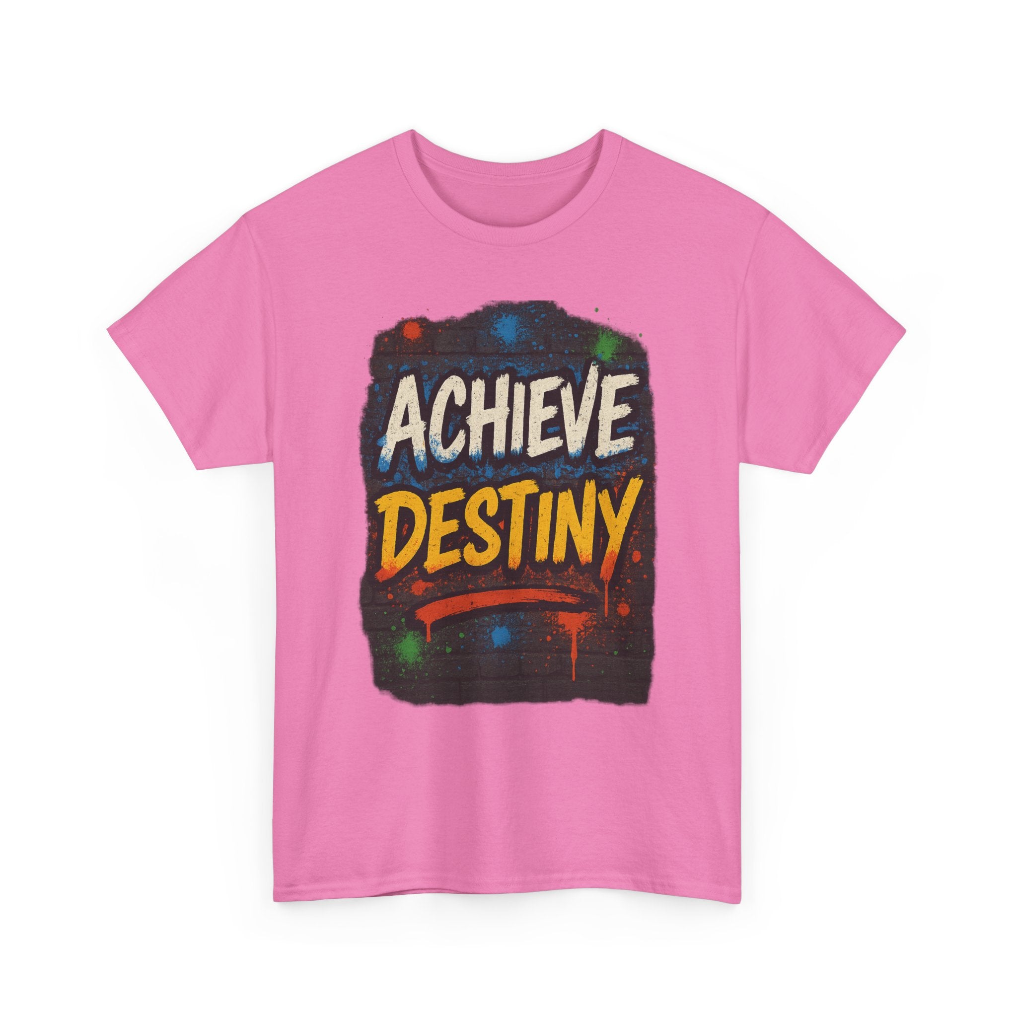 "Achieve Destiny" Graphic Tee - Unisex Heavy Cotton Tee, Color Logo