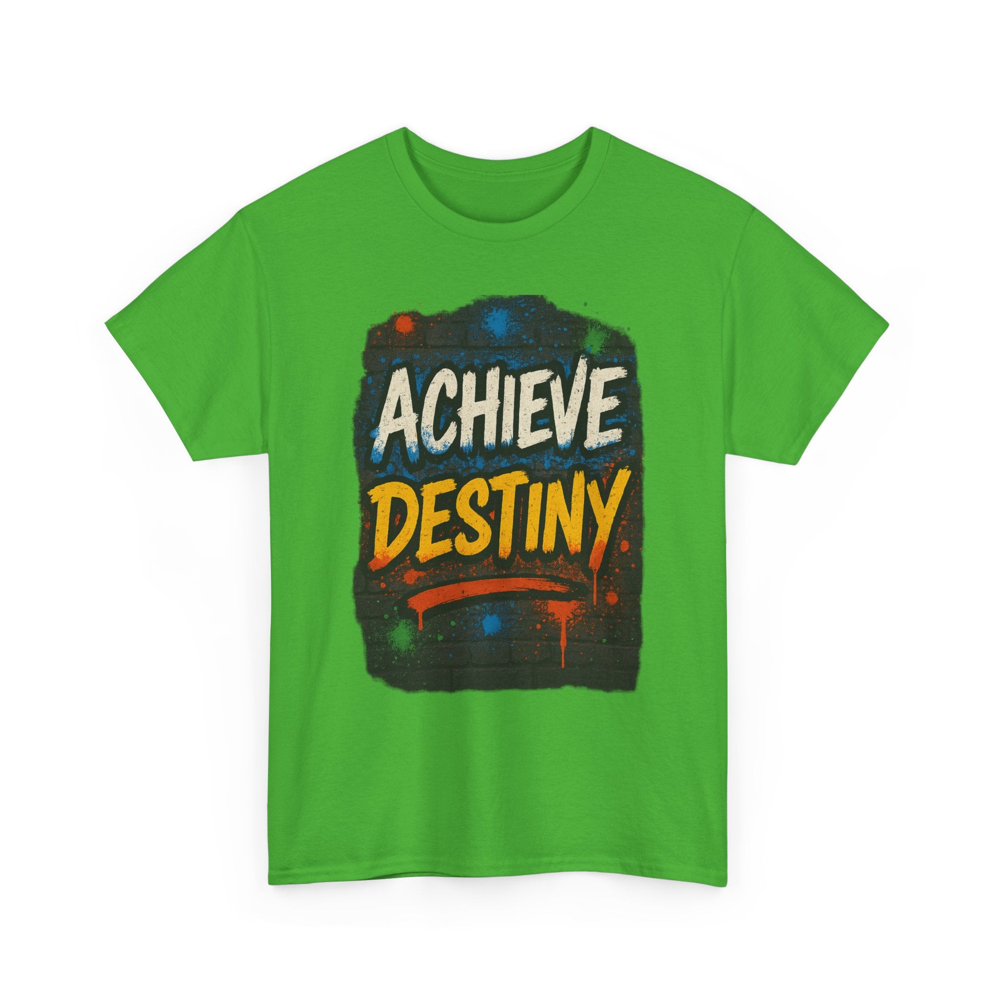 "Achieve Destiny" Graphic Tee - Unisex Heavy Cotton Tee, Color Logo