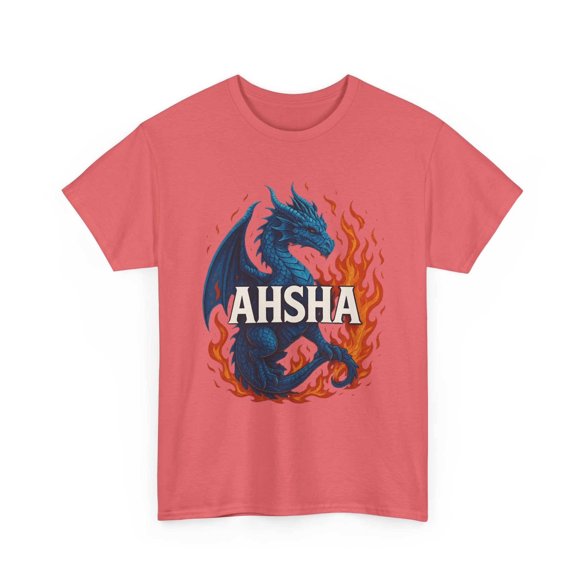 "AHSHA" Graphic Tee - Unisex Heavy Cotton Tee, White Letters