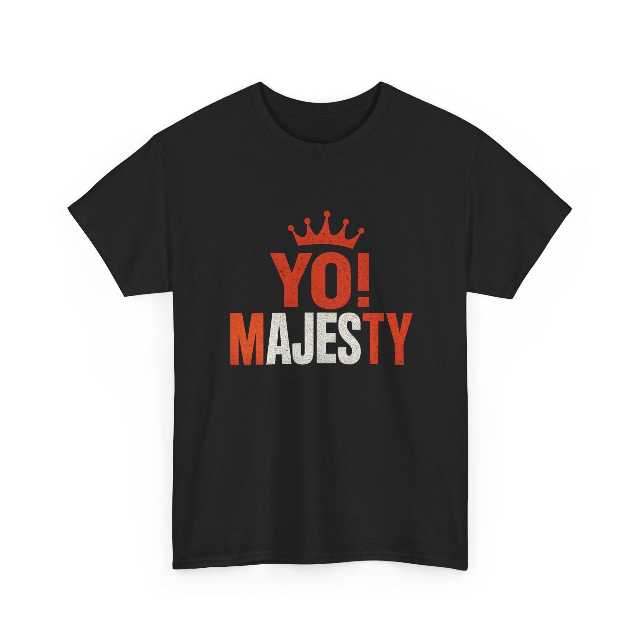 "Yo! Majesty Bold & Fiery" Graphic Tee - Unisex Heavy Cotton Tee, Bold & Fiery Logo