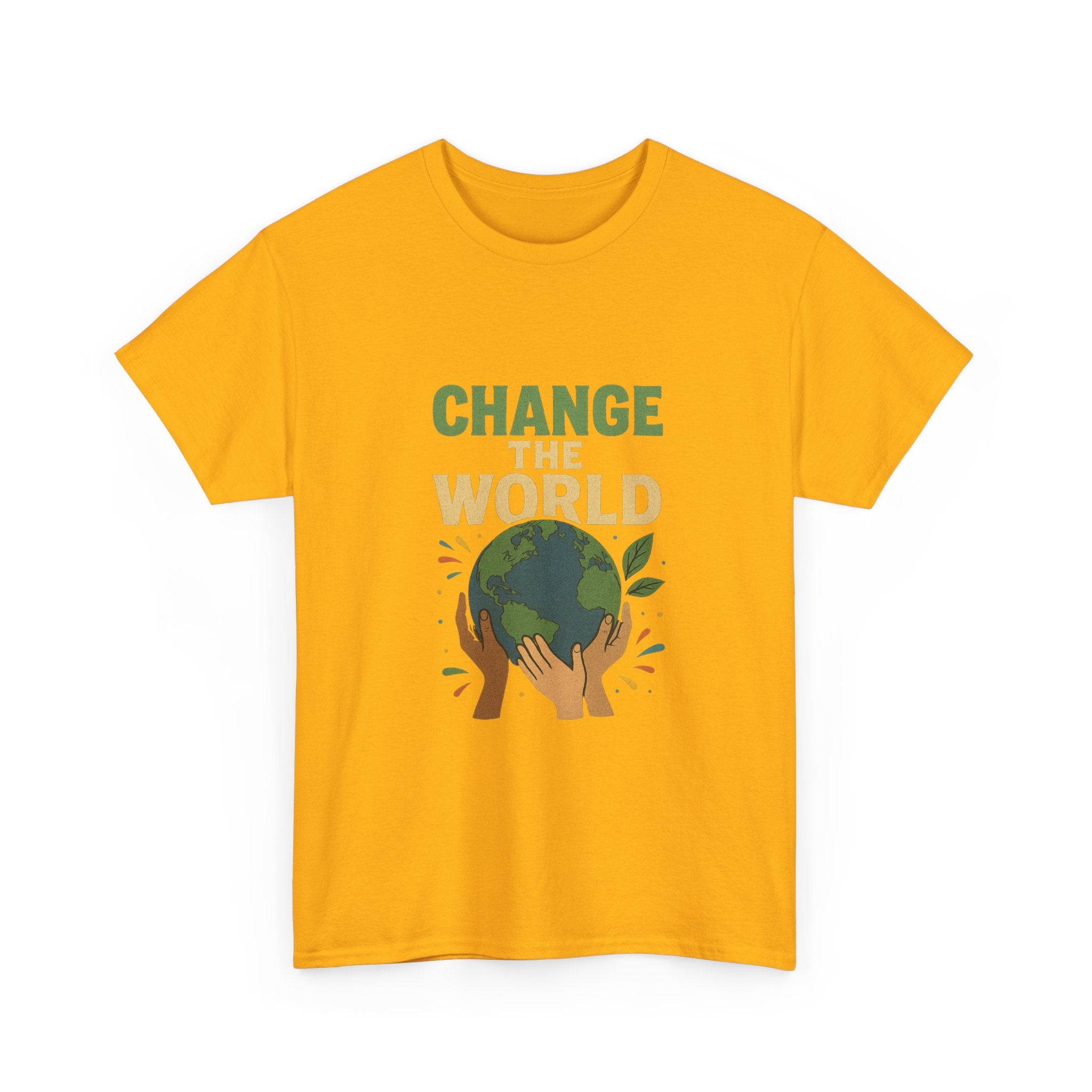 "Change the World" - Powerful Design - Unisex Heavy Cotton Tee