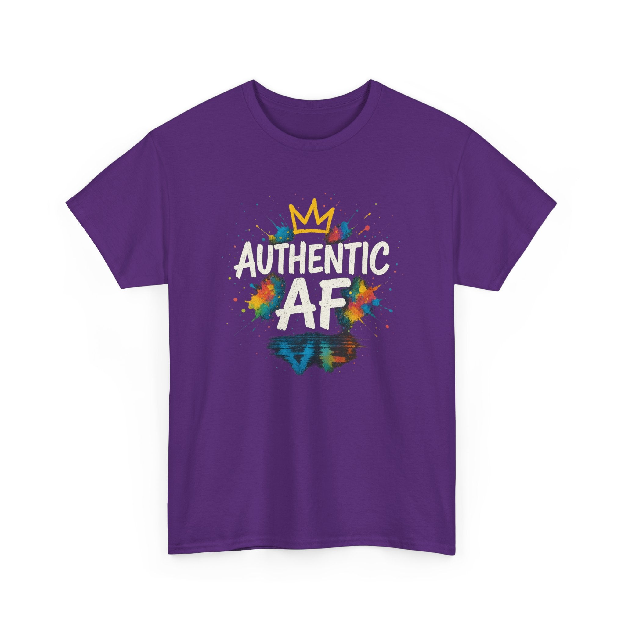 "Authentic AF - Explosive Splashes" Graphic Tee - Unisex Heavy Cotton Tee