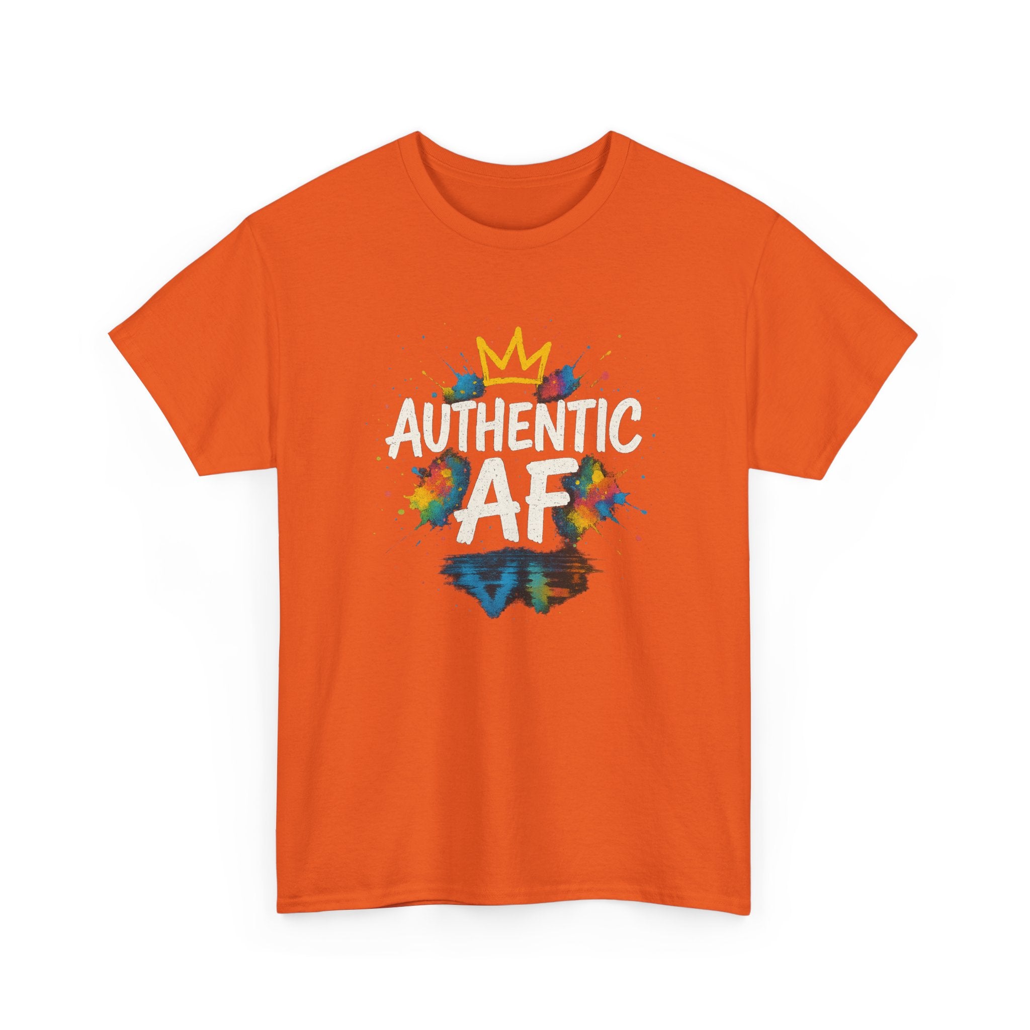 "Authentic AF - Explosive Splashes" Graphic Tee - Unisex Heavy Cotton Tee