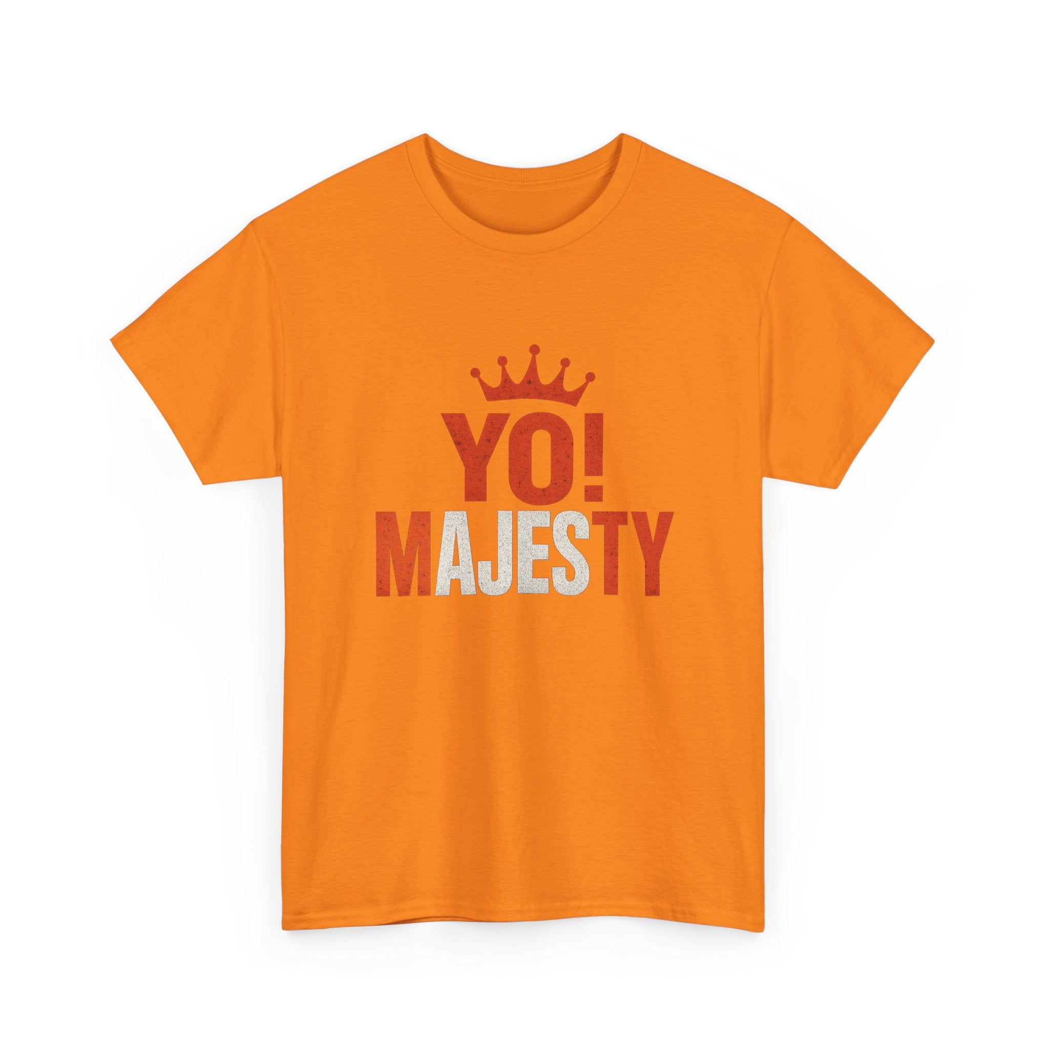 "Yo! Majesty Bold & Fiery" Graphic Tee - Unisex Heavy Cotton Tee, Bold & Fiery Logo