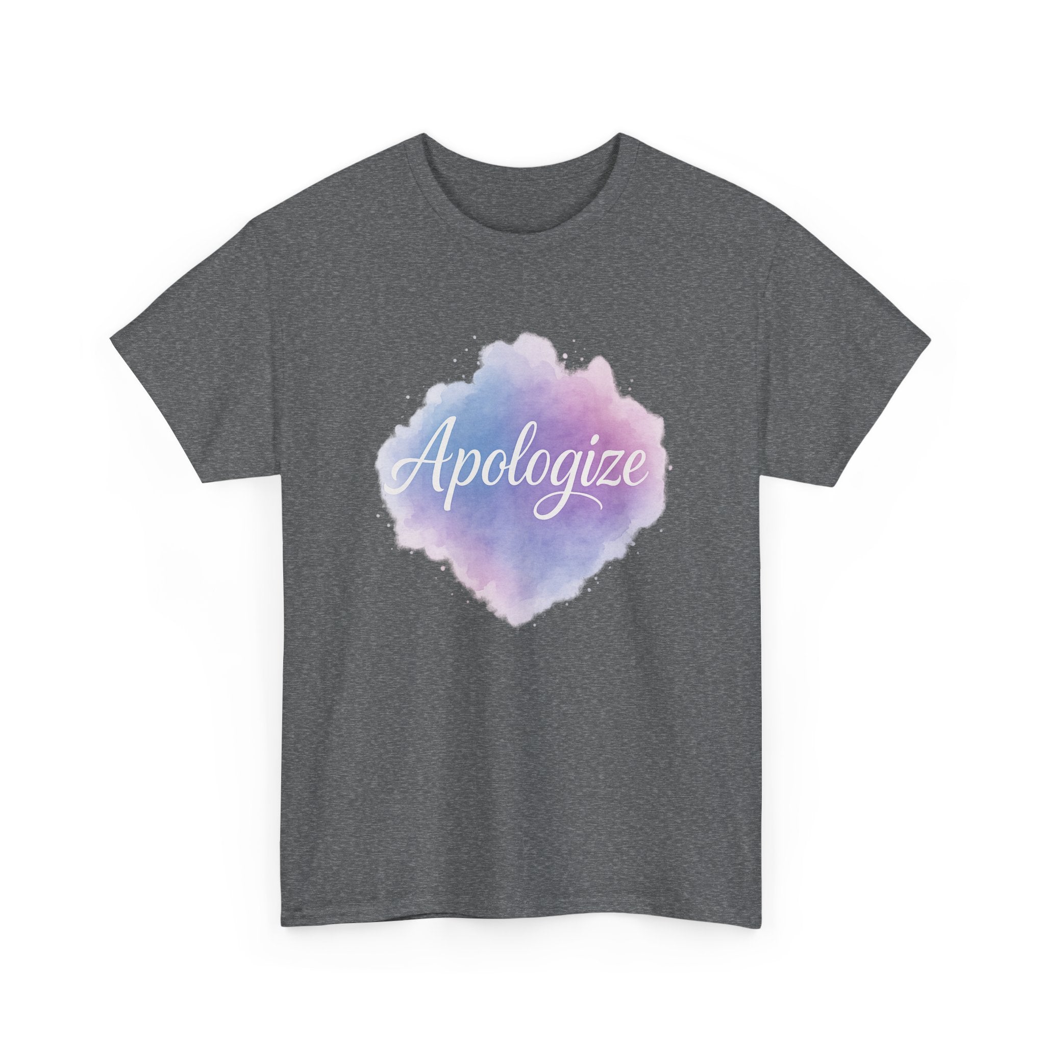 "Apologize - Watercolor" Graphic Tee - Unisex Heavy Cotton Tee