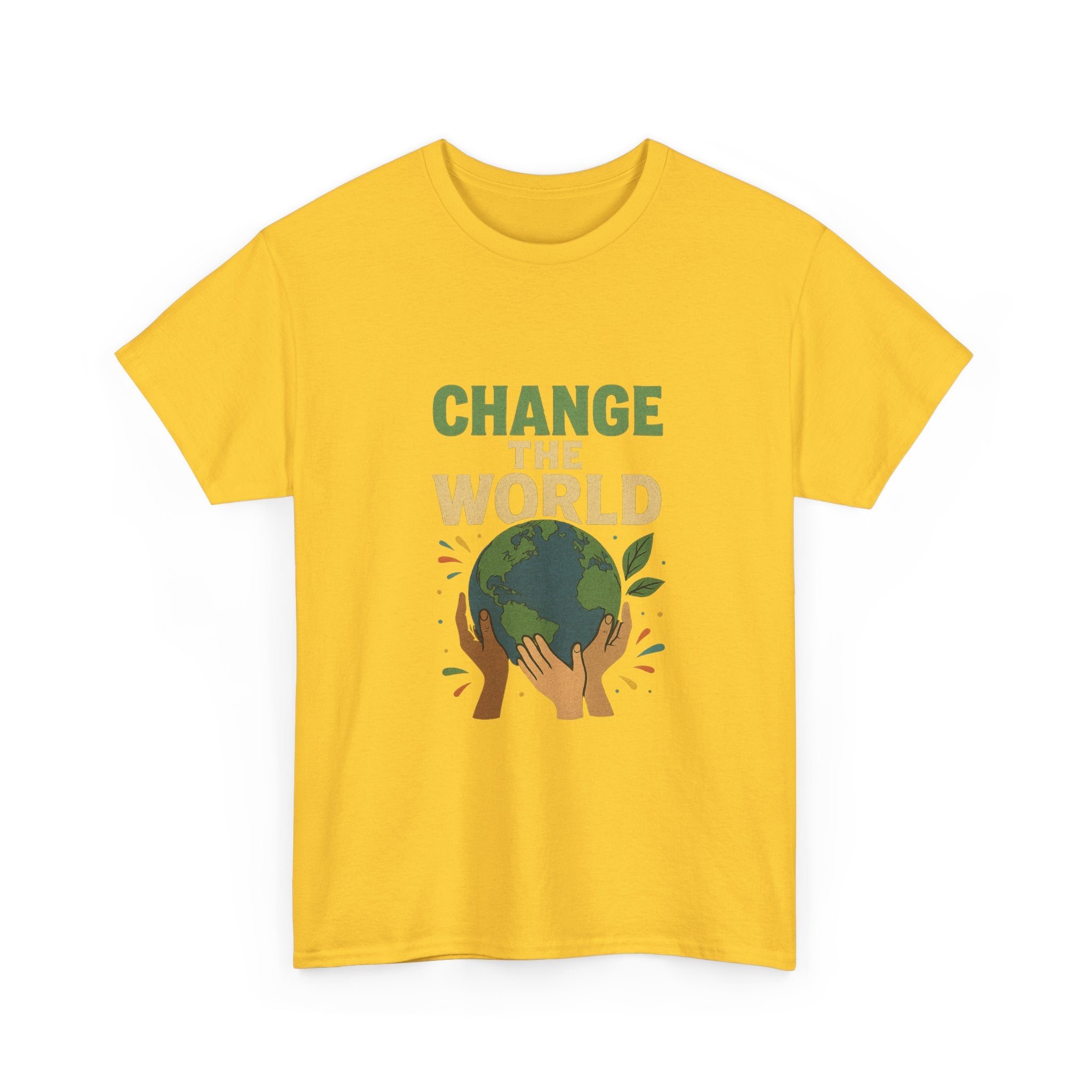 "Change the World" - Powerful Design - Unisex Heavy Cotton Tee