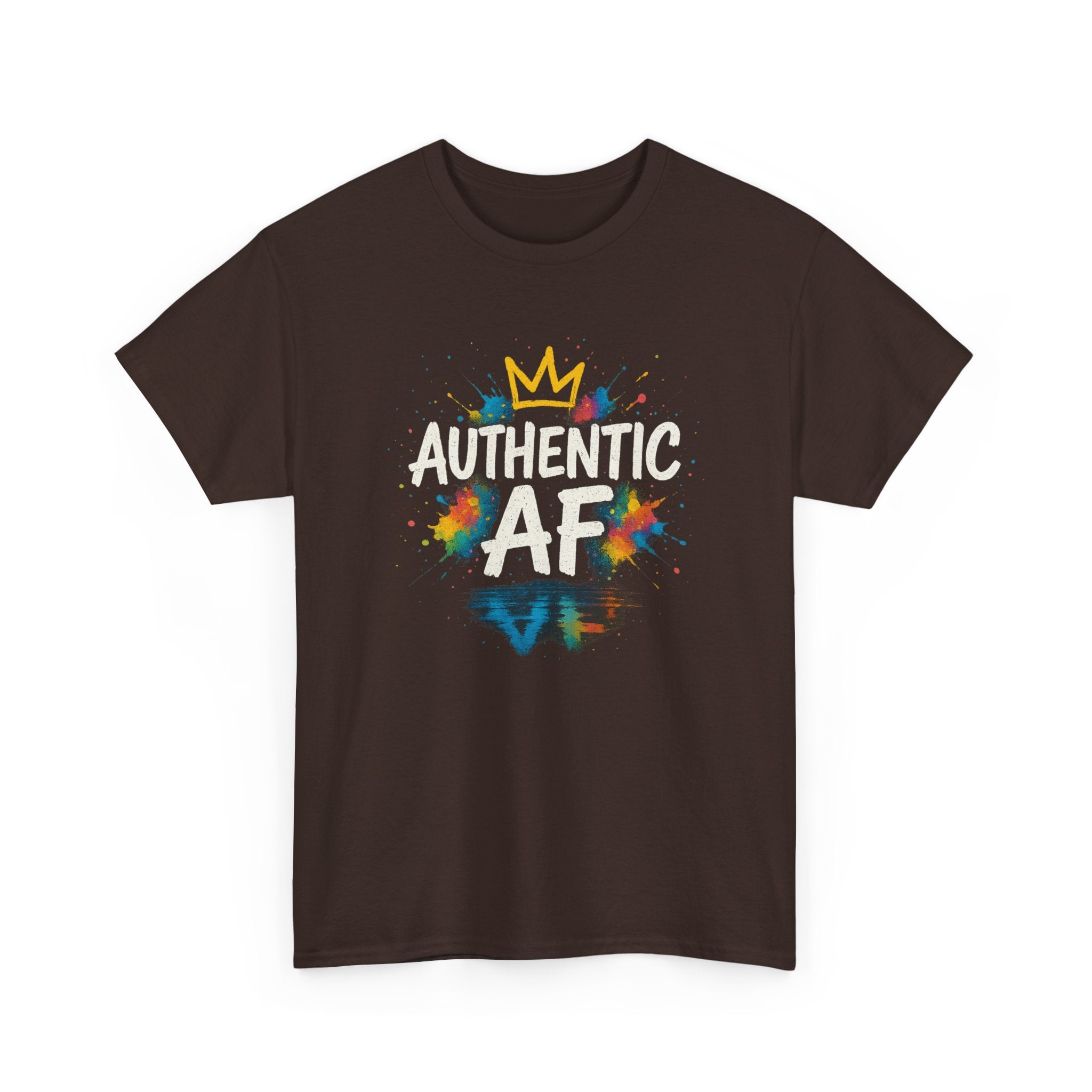 "Authentic AF - Explosive Splashes" Graphic Tee - Unisex Heavy Cotton Tee