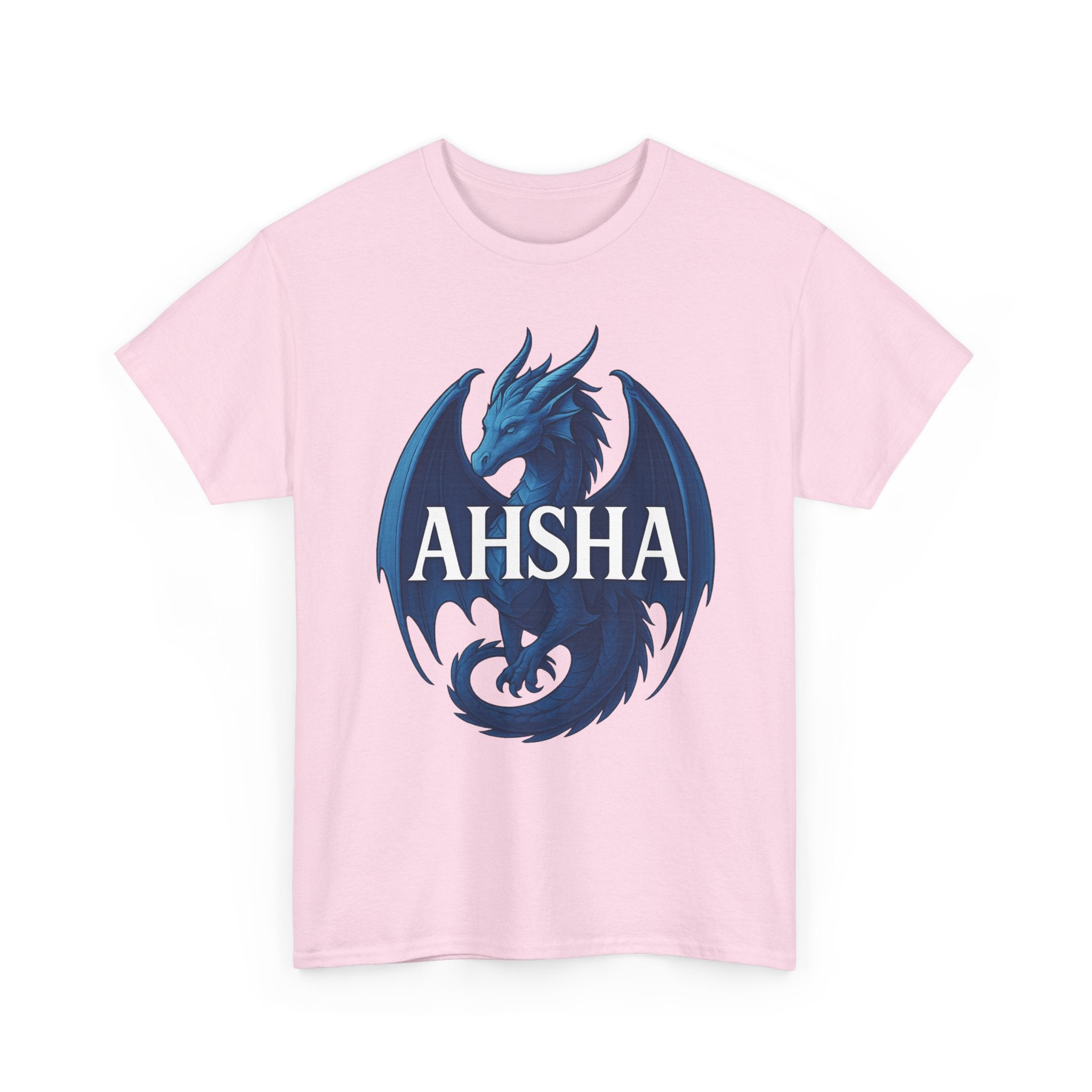 "AHSHA" Graphic Tee - Unisex Heavy Cotton Tee, White Letters