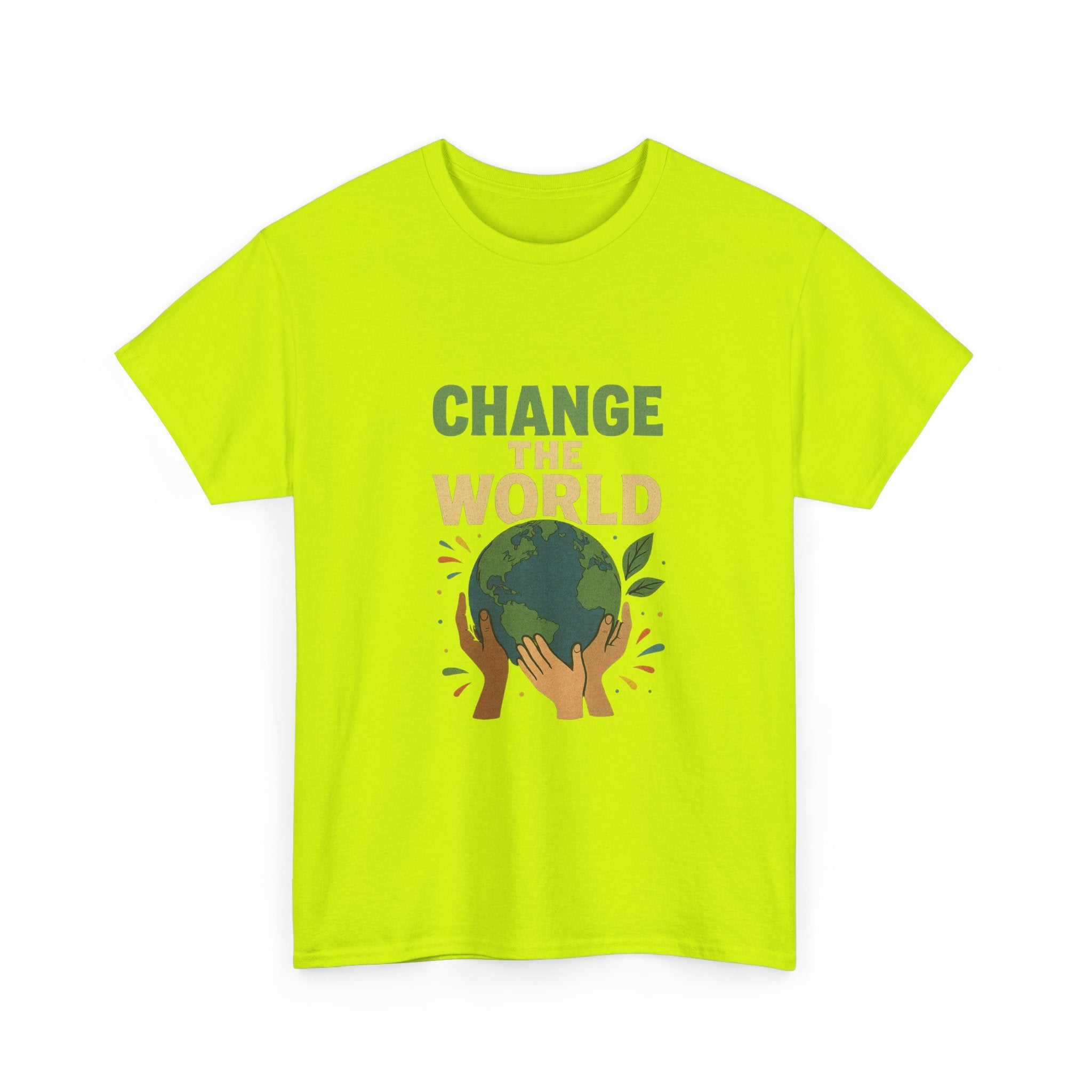 "Change the World" - Powerful Design - Unisex Heavy Cotton Tee
