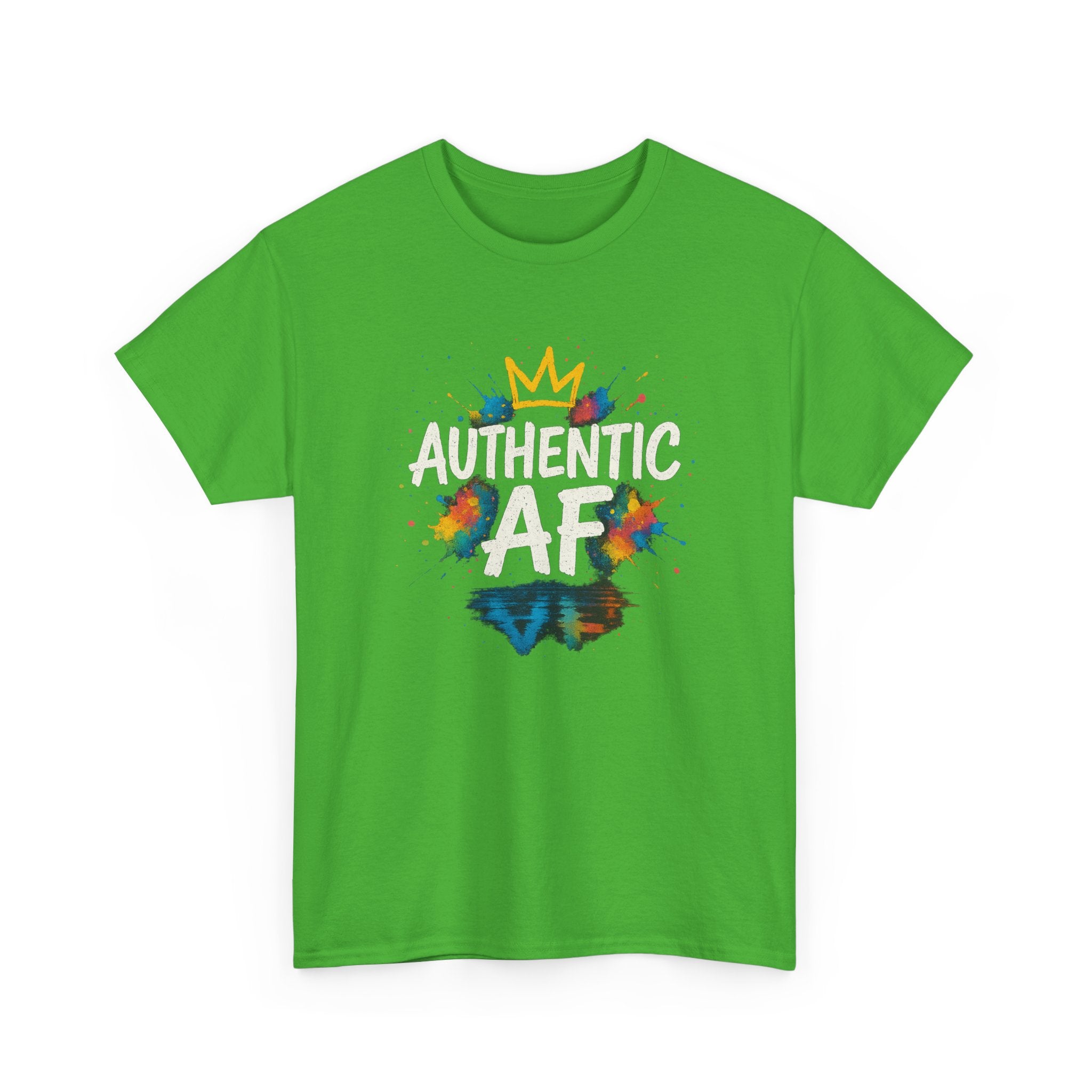 "Authentic AF - Explosive Splashes" Graphic Tee - Unisex Heavy Cotton Tee