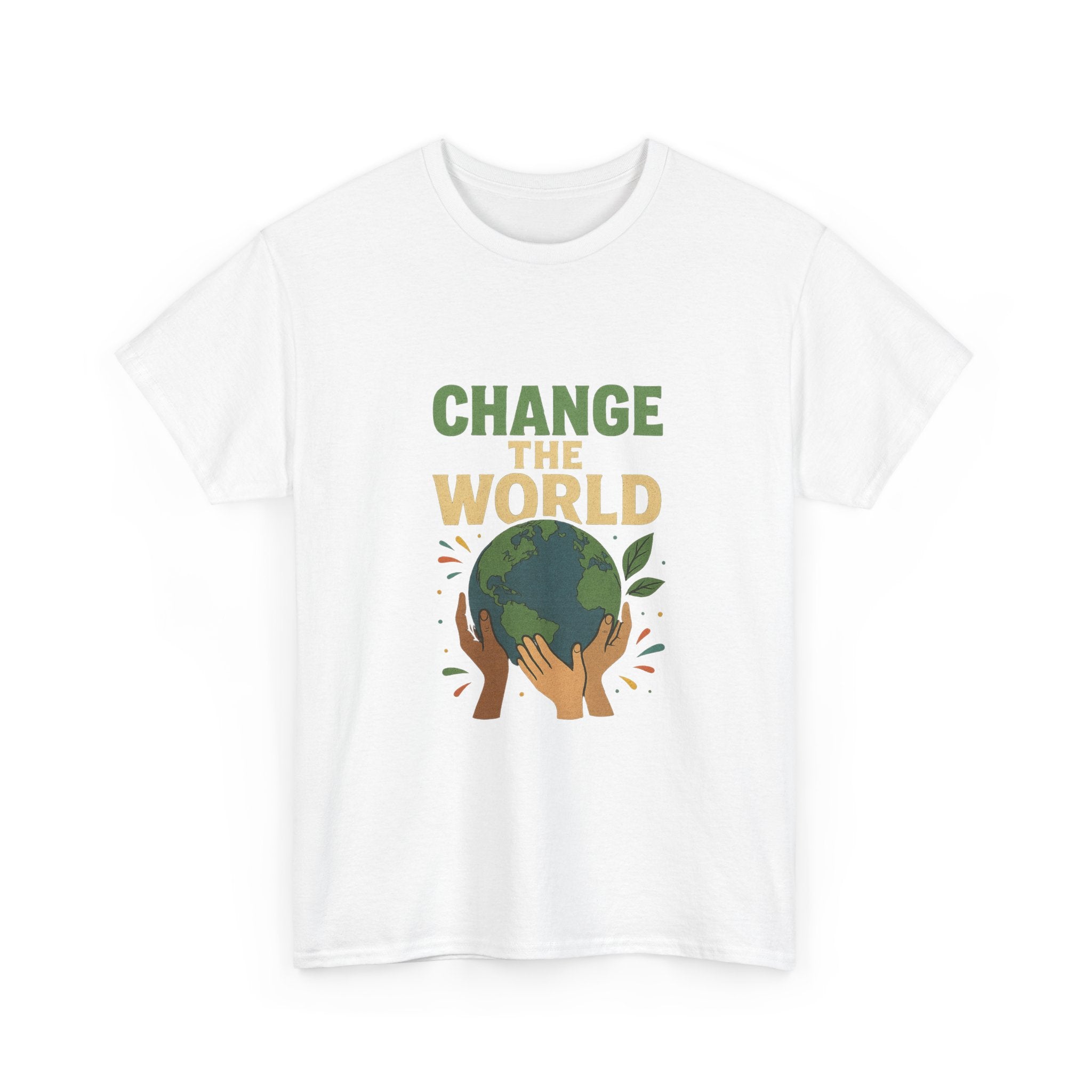 "Change the World" - Powerful Design - Unisex Heavy Cotton Tee