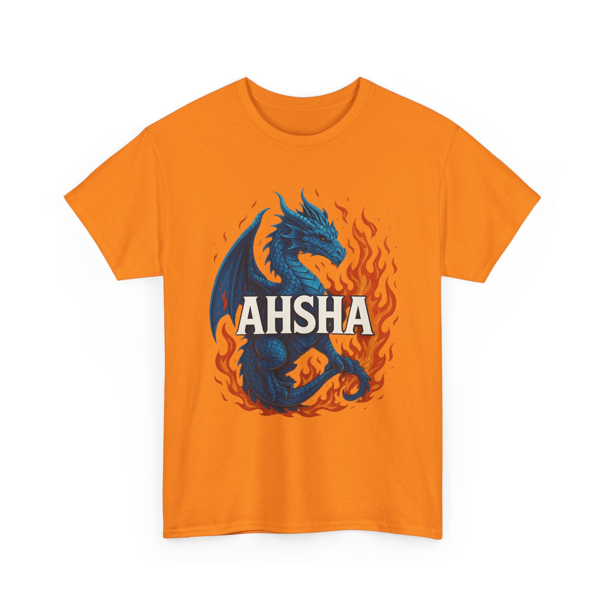 "AHSHA" Graphic Tee - Unisex Heavy Cotton Tee, White Letters