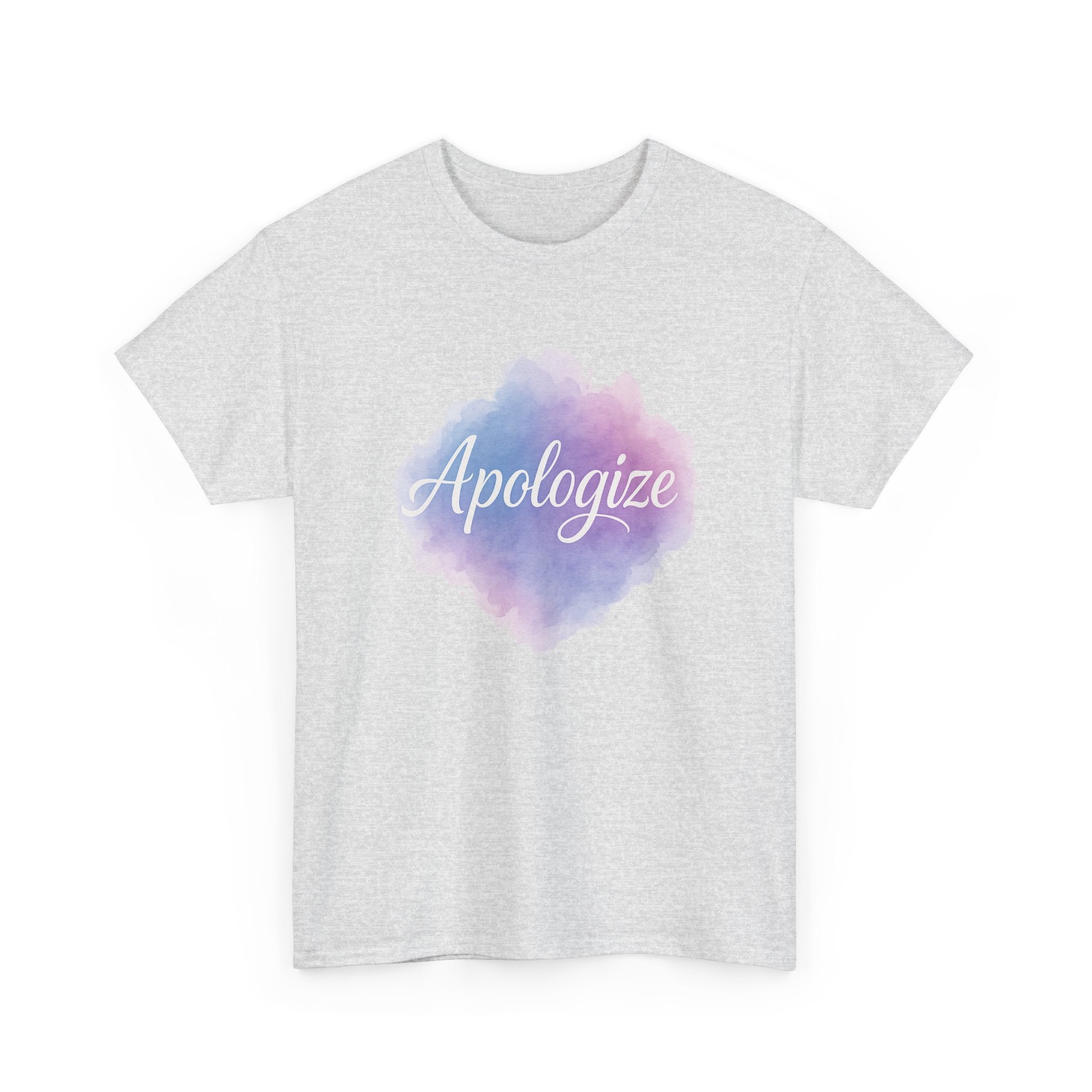 "Apologize - Watercolor" Graphic Tee - Unisex Heavy Cotton Tee