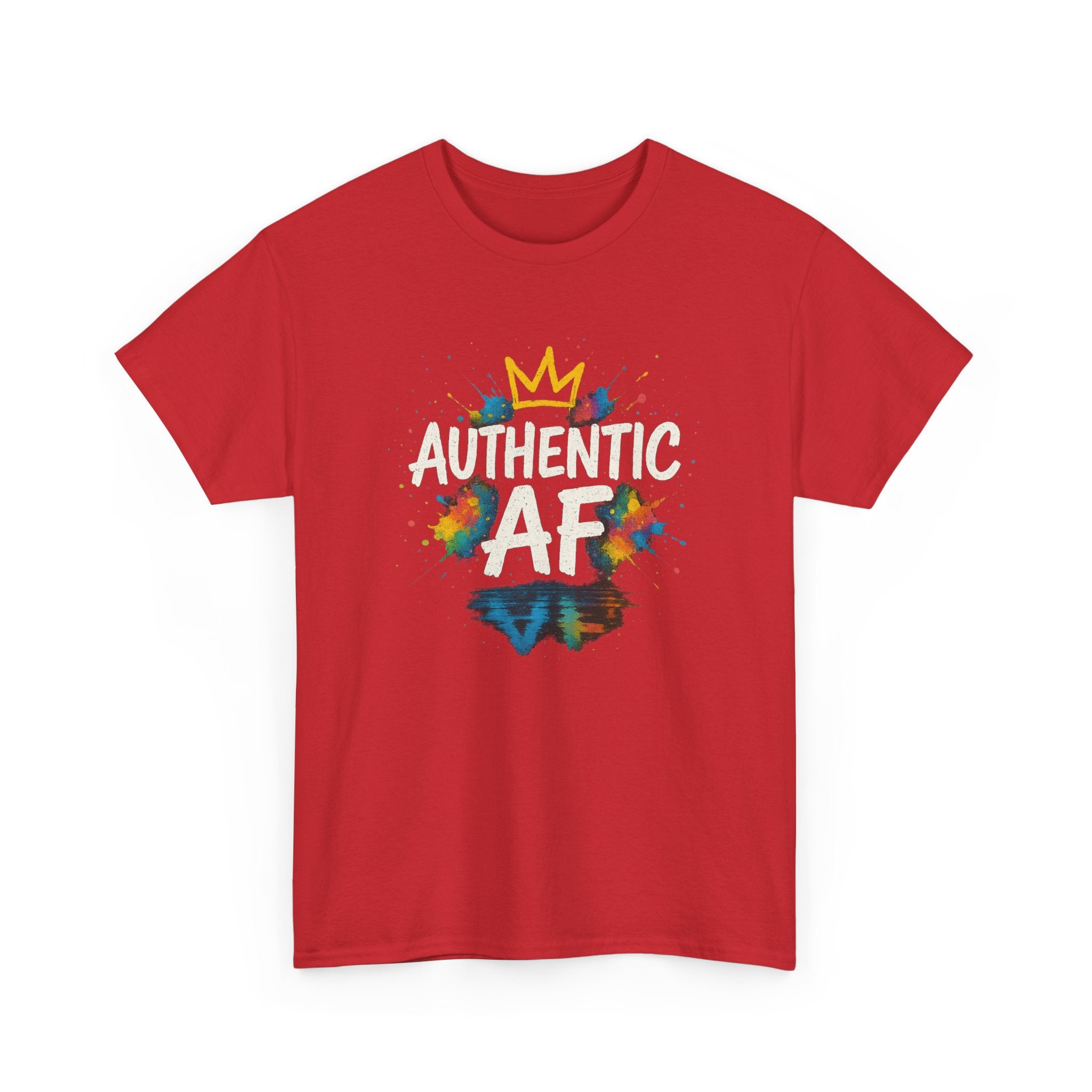 "Authentic AF - Explosive Splashes" Graphic Tee - Unisex Heavy Cotton Tee