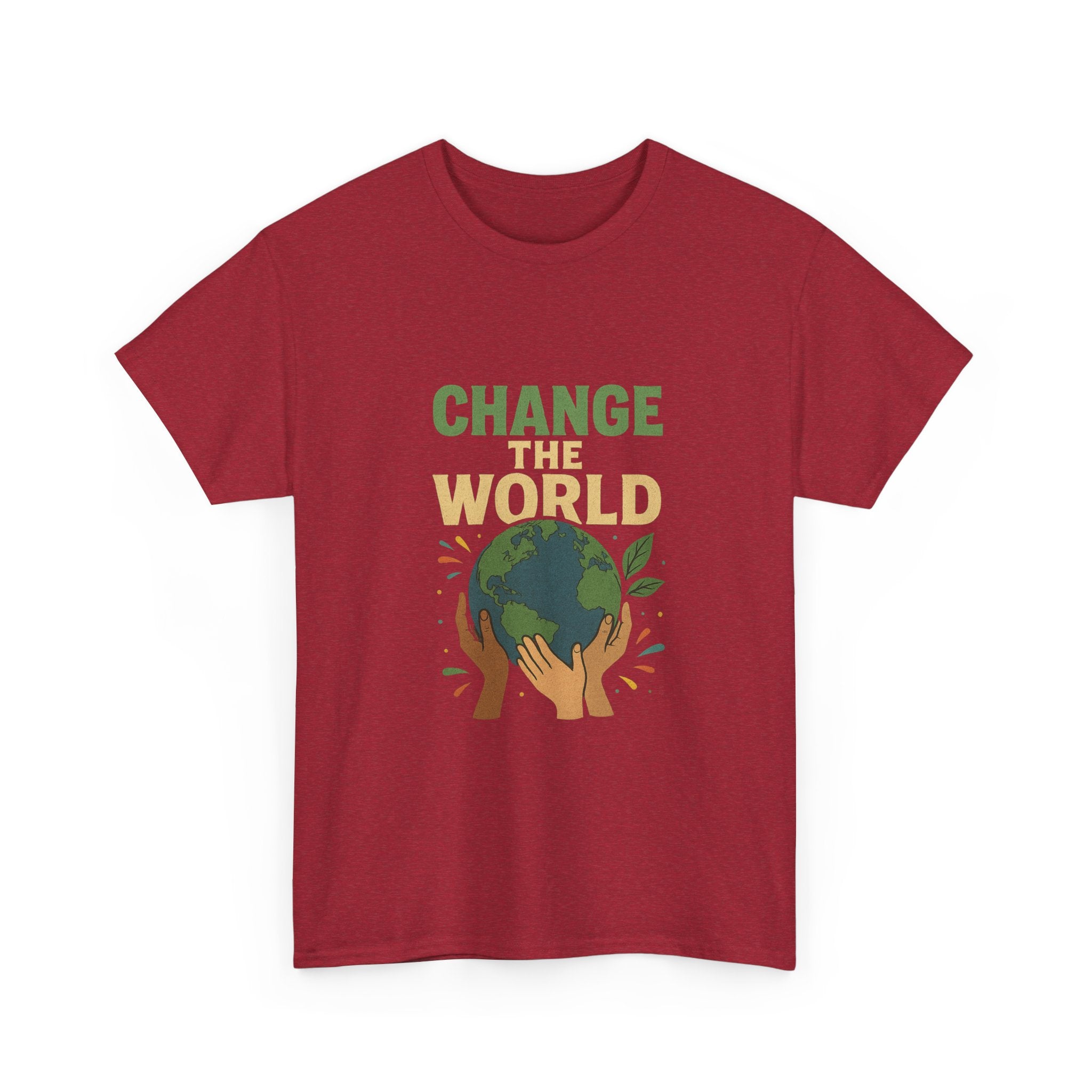 "Change the World" - Powerful Design - Unisex Heavy Cotton Tee