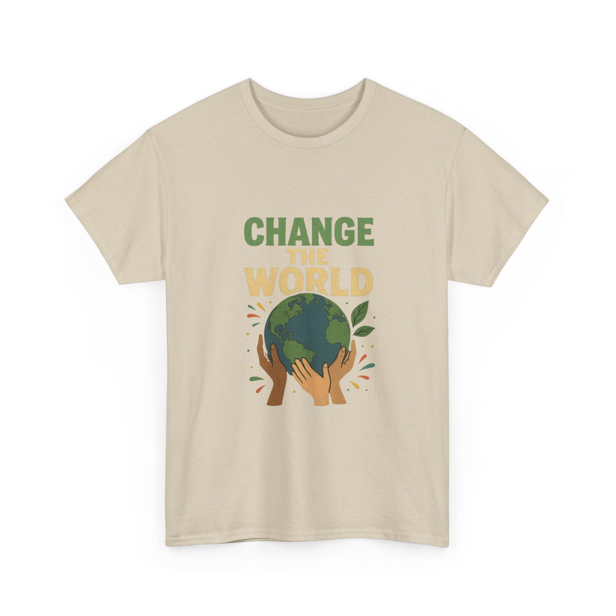 "Change the World" - Powerful Design - Unisex Heavy Cotton Tee