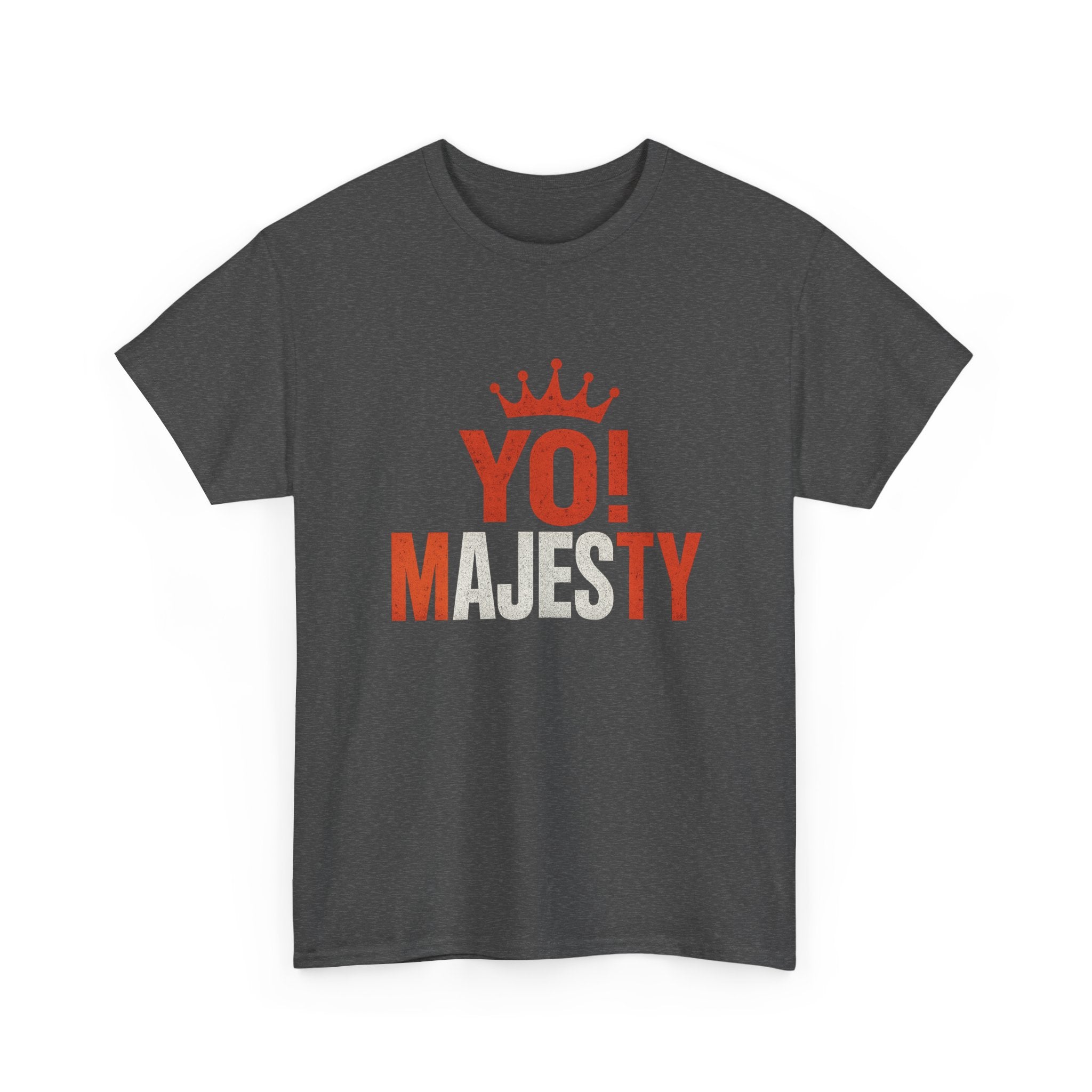 "Yo! Majesty Bold & Fiery" Graphic Tee - Unisex Heavy Cotton Tee, Bold & Fiery Logo
