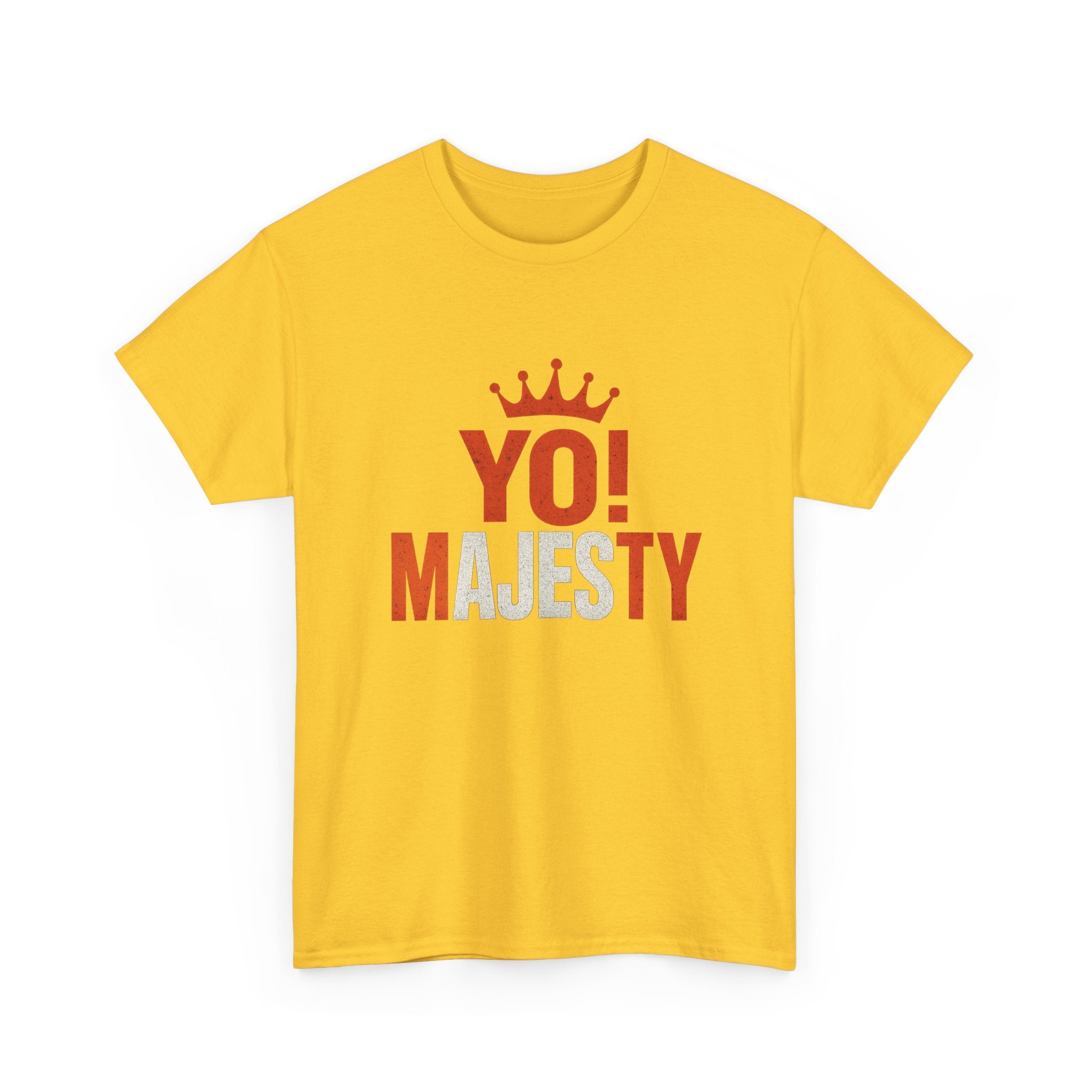 "Yo! Majesty Bold & Fiery" Graphic Tee - Unisex Heavy Cotton Tee, Bold & Fiery Logo