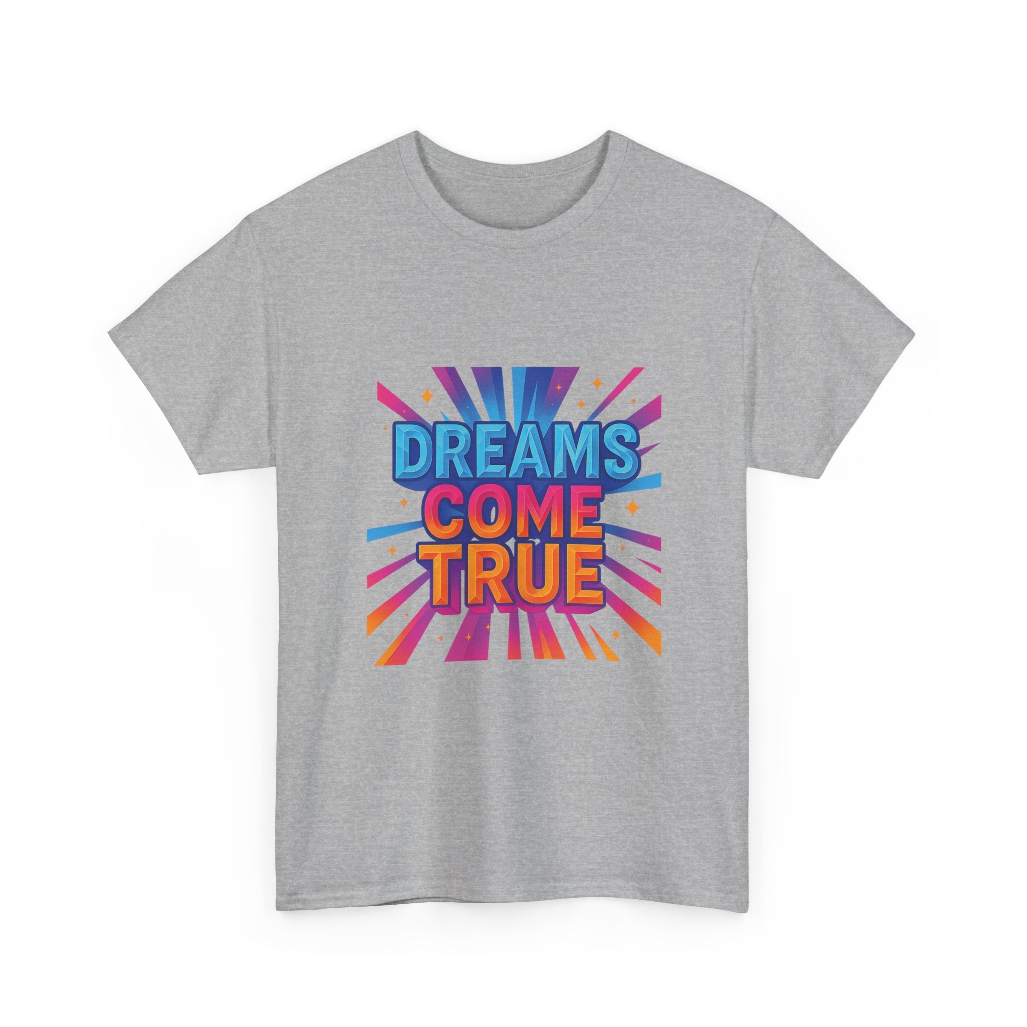 "Dreams Come True" – Gradient Burst Edition - Unisex Heavy Cotton Tee