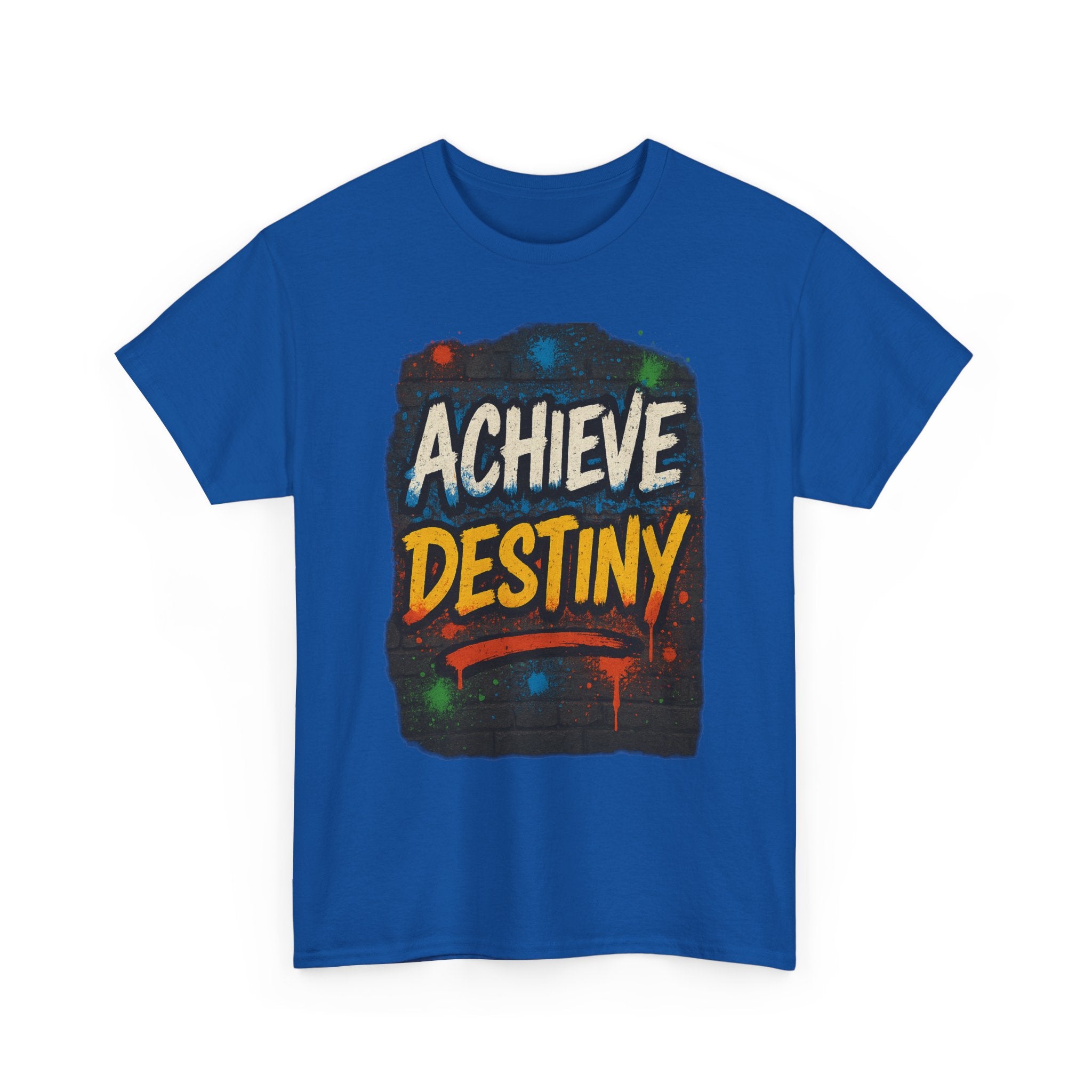 "Achieve Destiny" Graphic Tee - Unisex Heavy Cotton Tee, Color Logo
