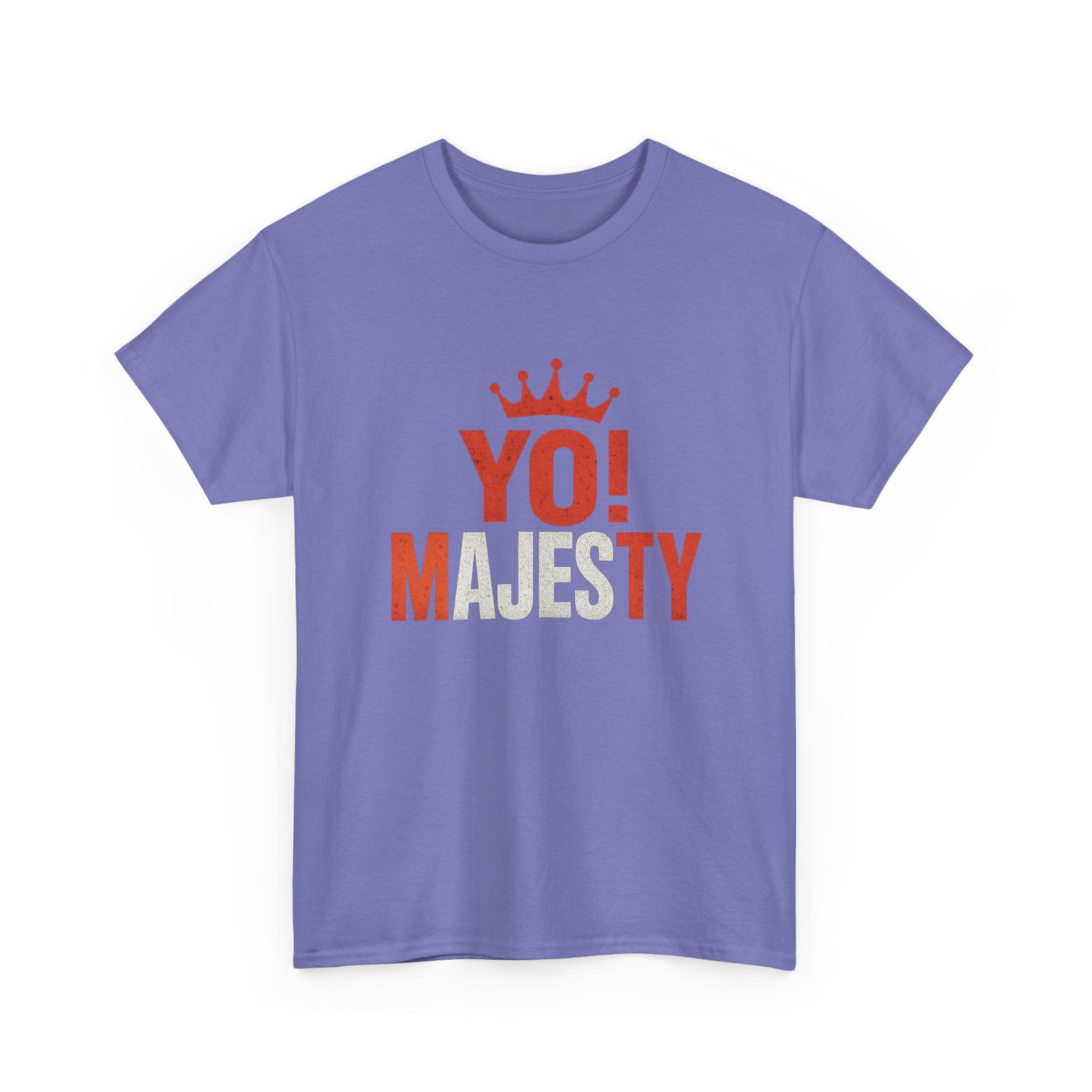 "Yo! Majesty Bold & Fiery" Graphic Tee - Unisex Heavy Cotton Tee, Bold & Fiery Logo